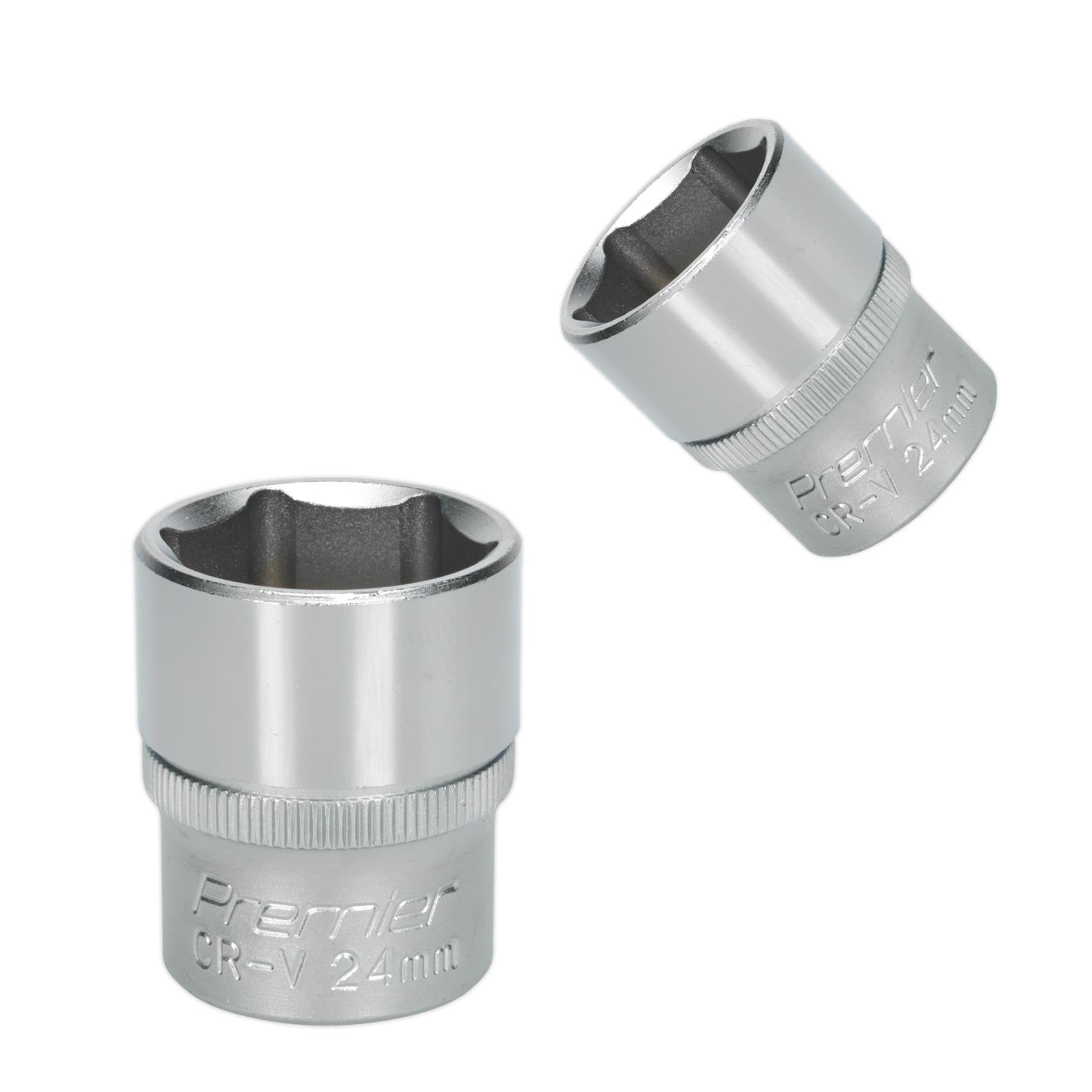Sealey WallDrive Socket 24mm 1/2"Sq Drive