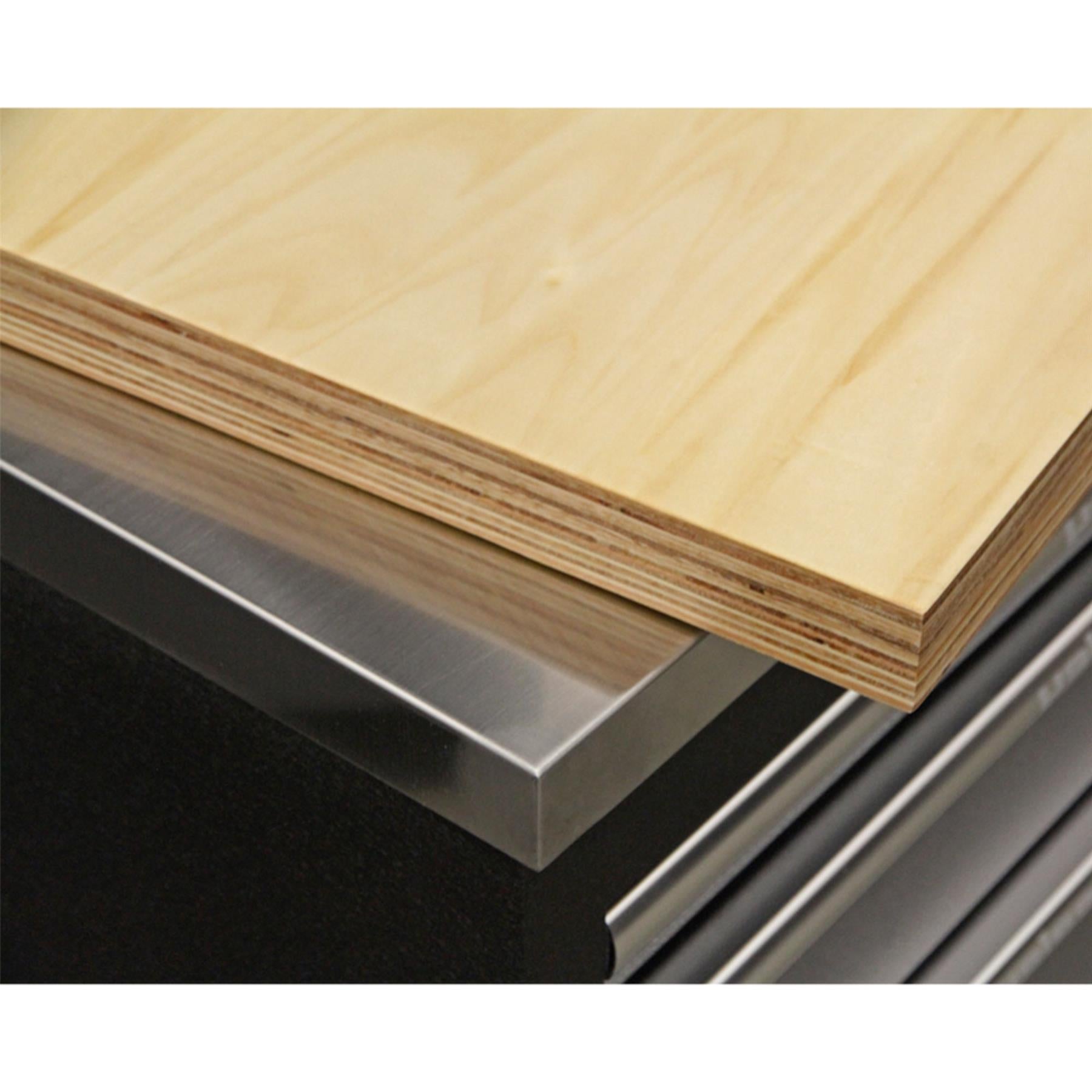 Sealey Stainless Steel Corner Worktop Floor Cabinet. 930mm