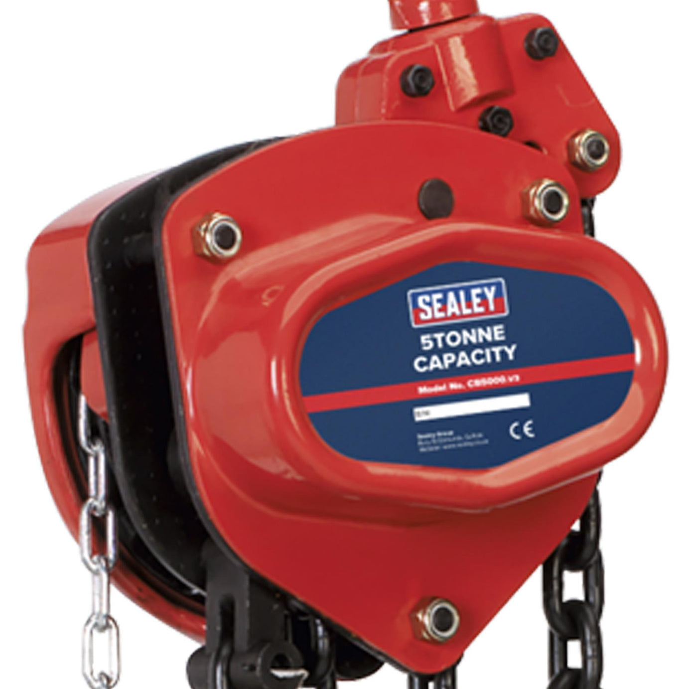 Sealey Chain Block 5tonne 3m Mechanical Load Brake for extra safety