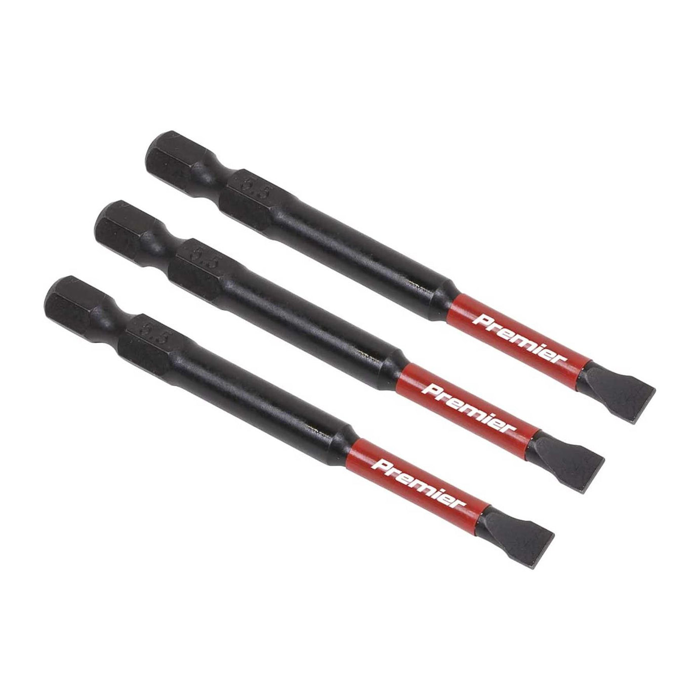 Slotted 5.5mm Impact Power Tool Bits 75mm - 3pc