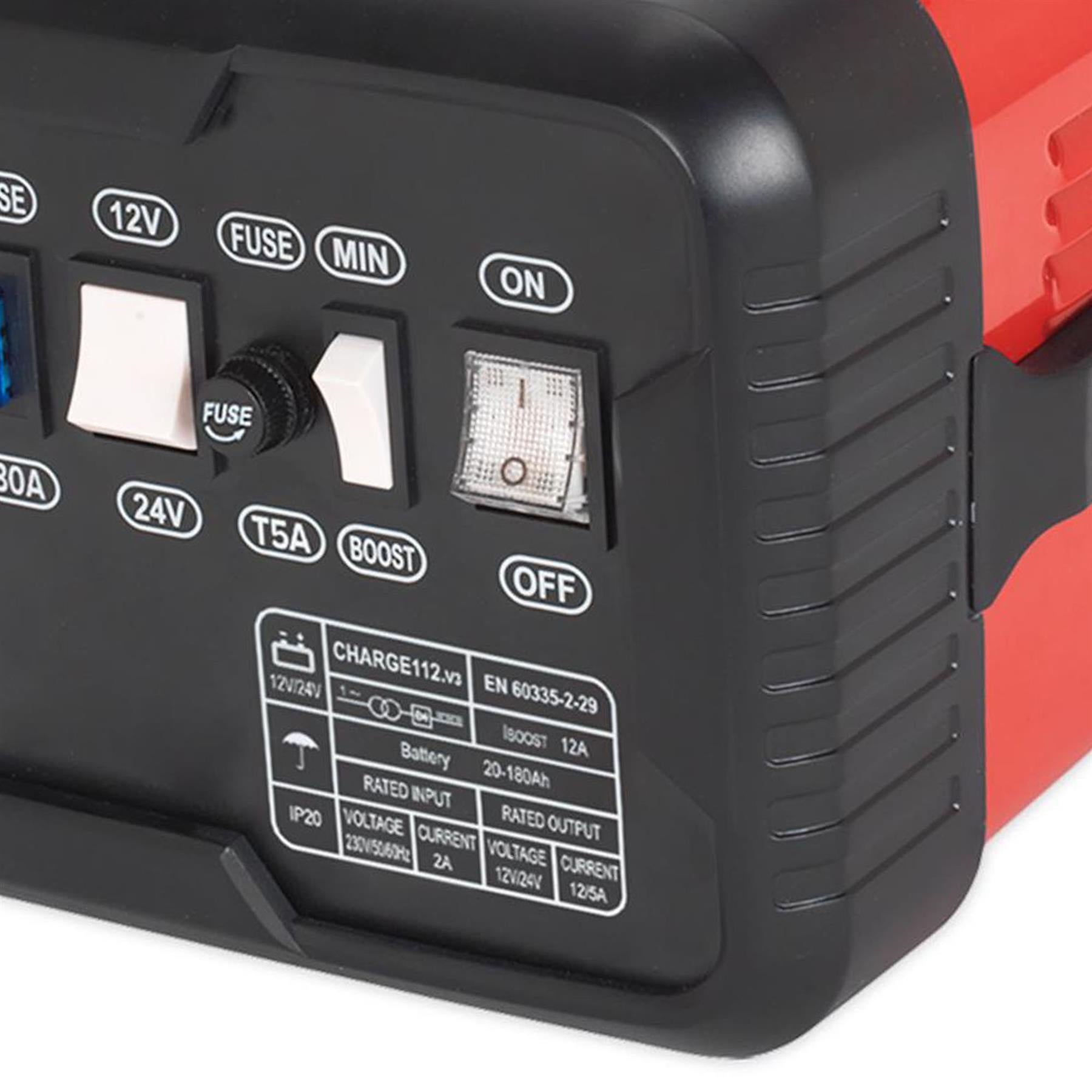 Sealey CHARGE112 Battery Charger 16Amp 12/24V 230V