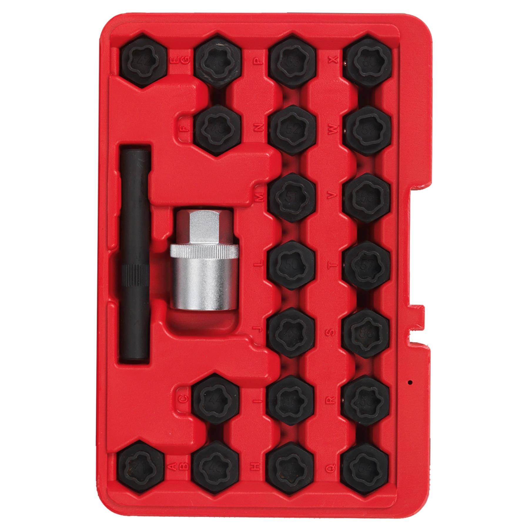 Sealey Locking Wheel Nut Key Set 22pc - BMW