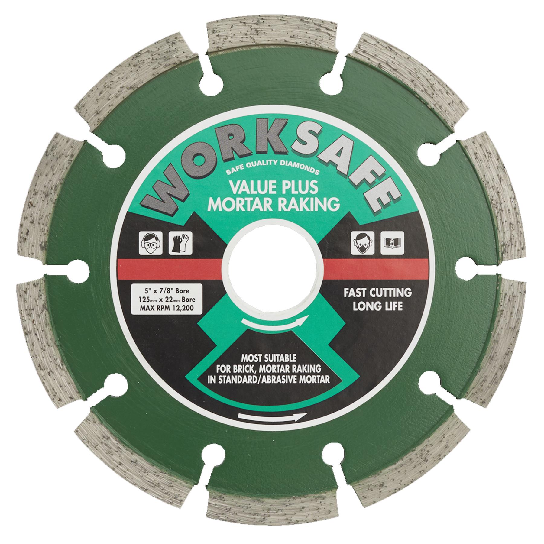 Sealey Value Plus Diamond Blade 125 x 22mm Cutting hard and medium