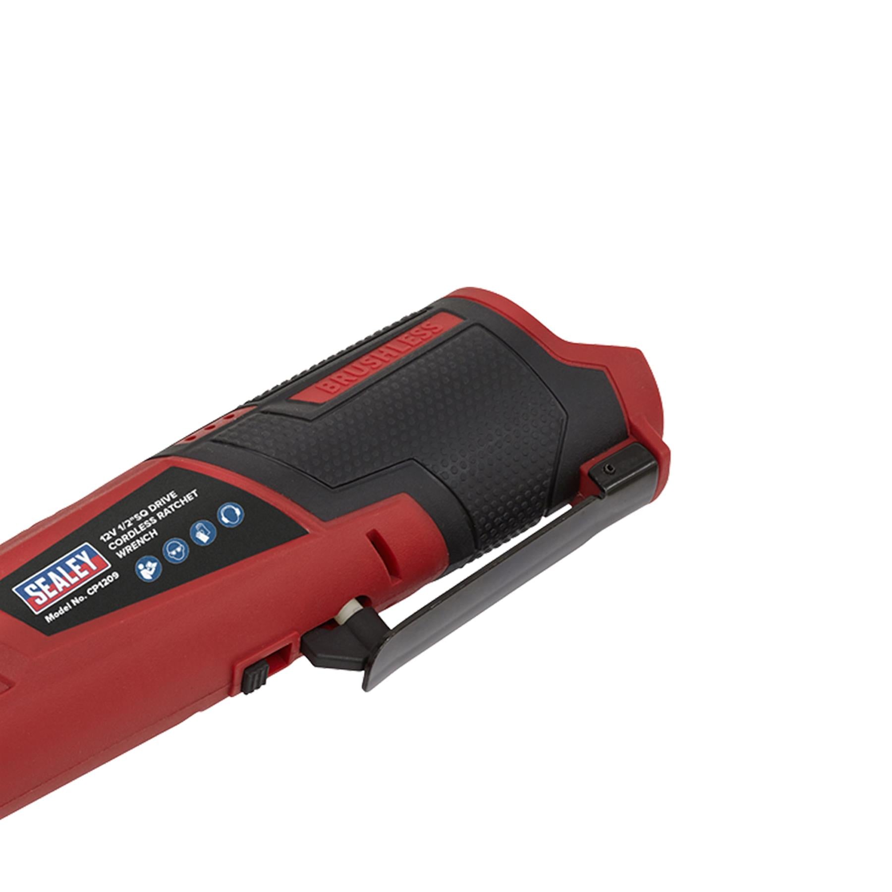 Sealey Cordless Ratchet Wrench 1/2"Sq Drive 12V Li-ion - Body Only