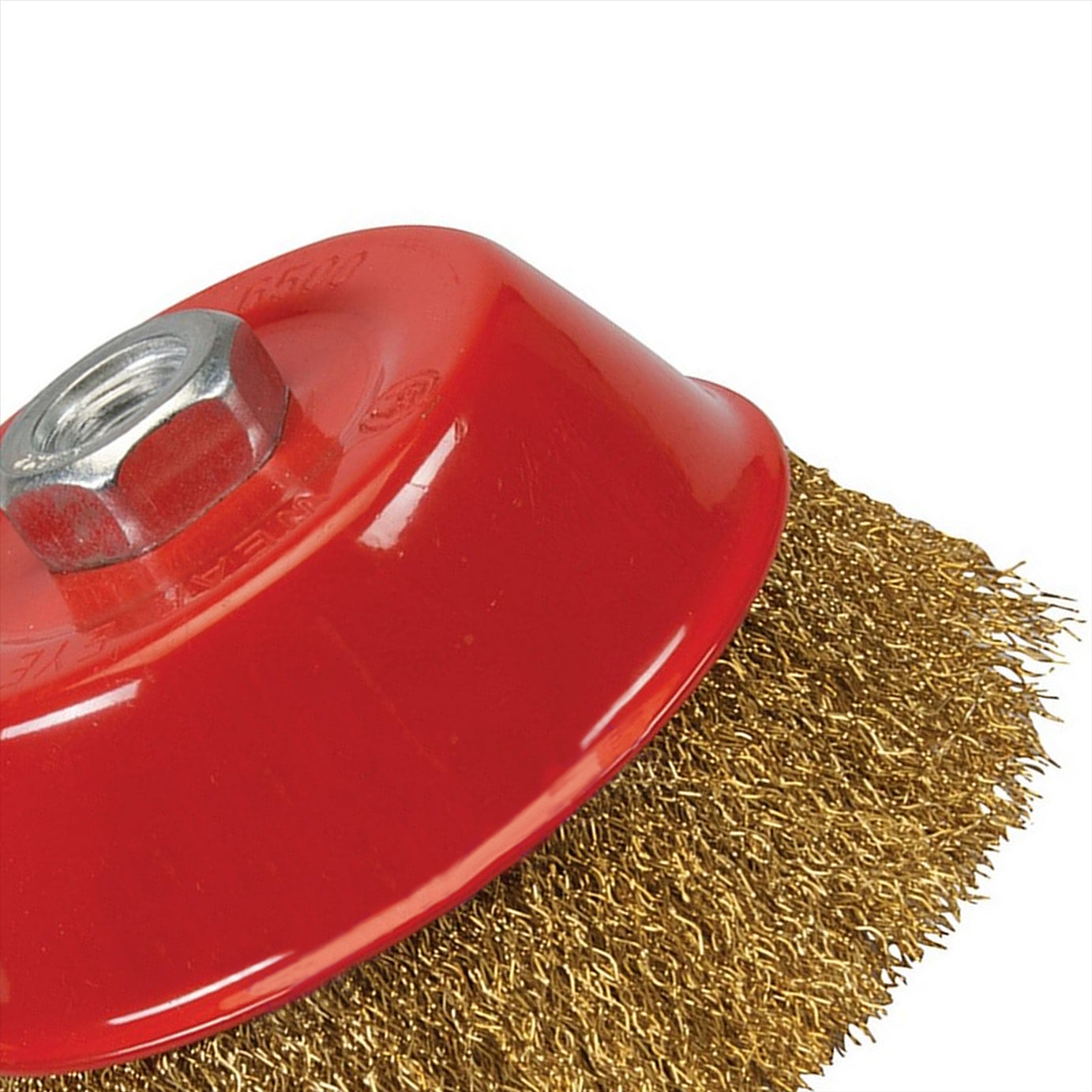 Brassed Steel Crimp Cup 125mm Wire Brush M14 Rust Removal Professional Tool