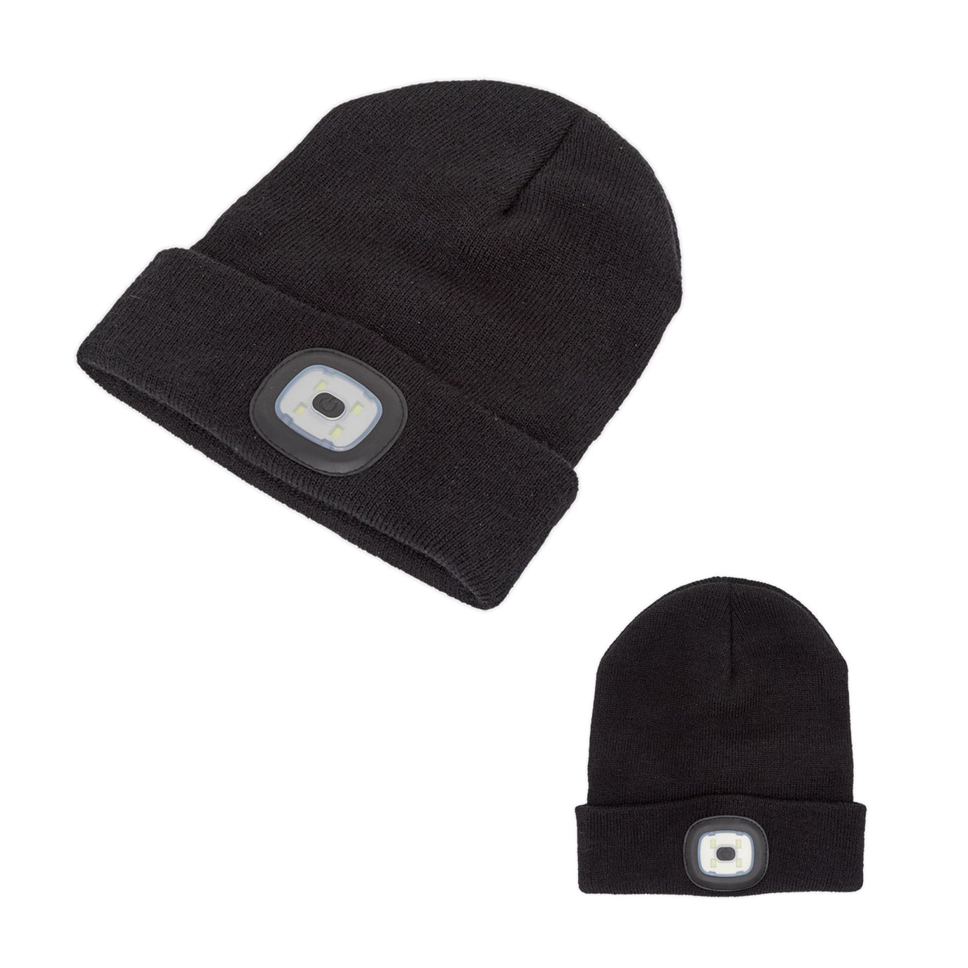 Sealey Beanie Hat with Rechargeable Spotlight 4 SMD LED