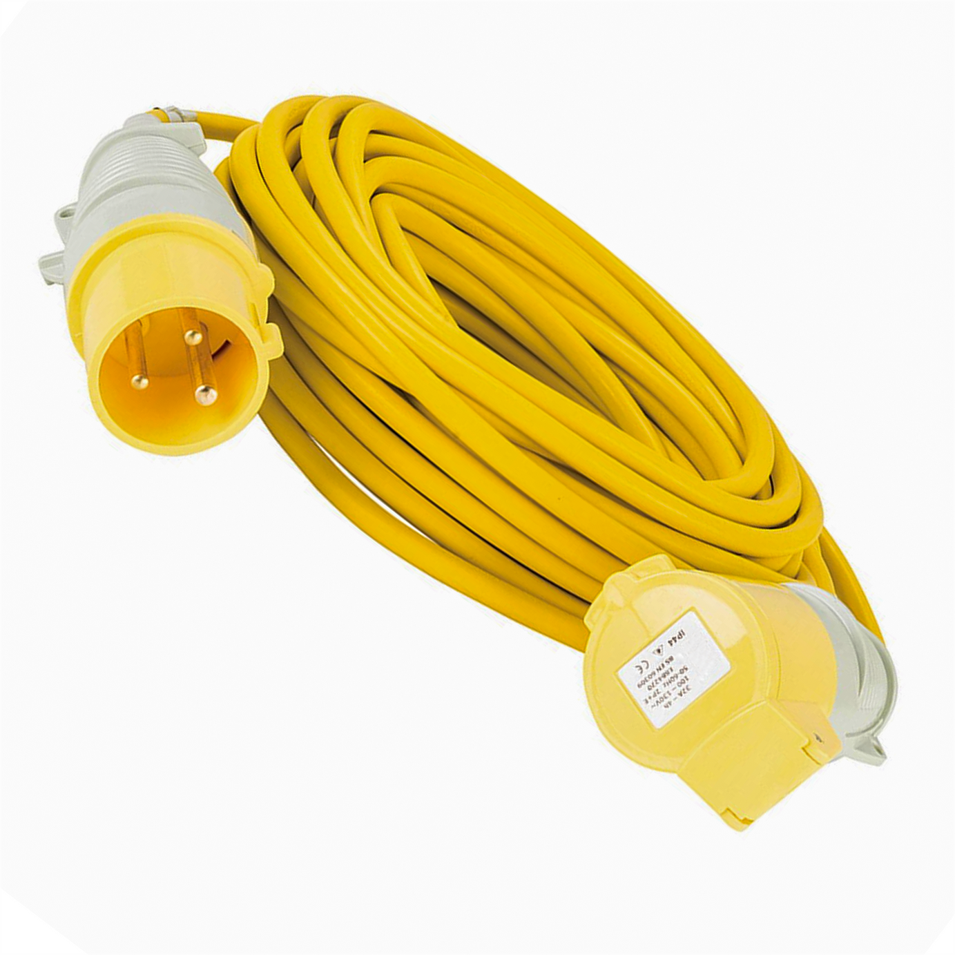 Defender Extension Lead Yellow 2.5mm2 32A 14m 110V