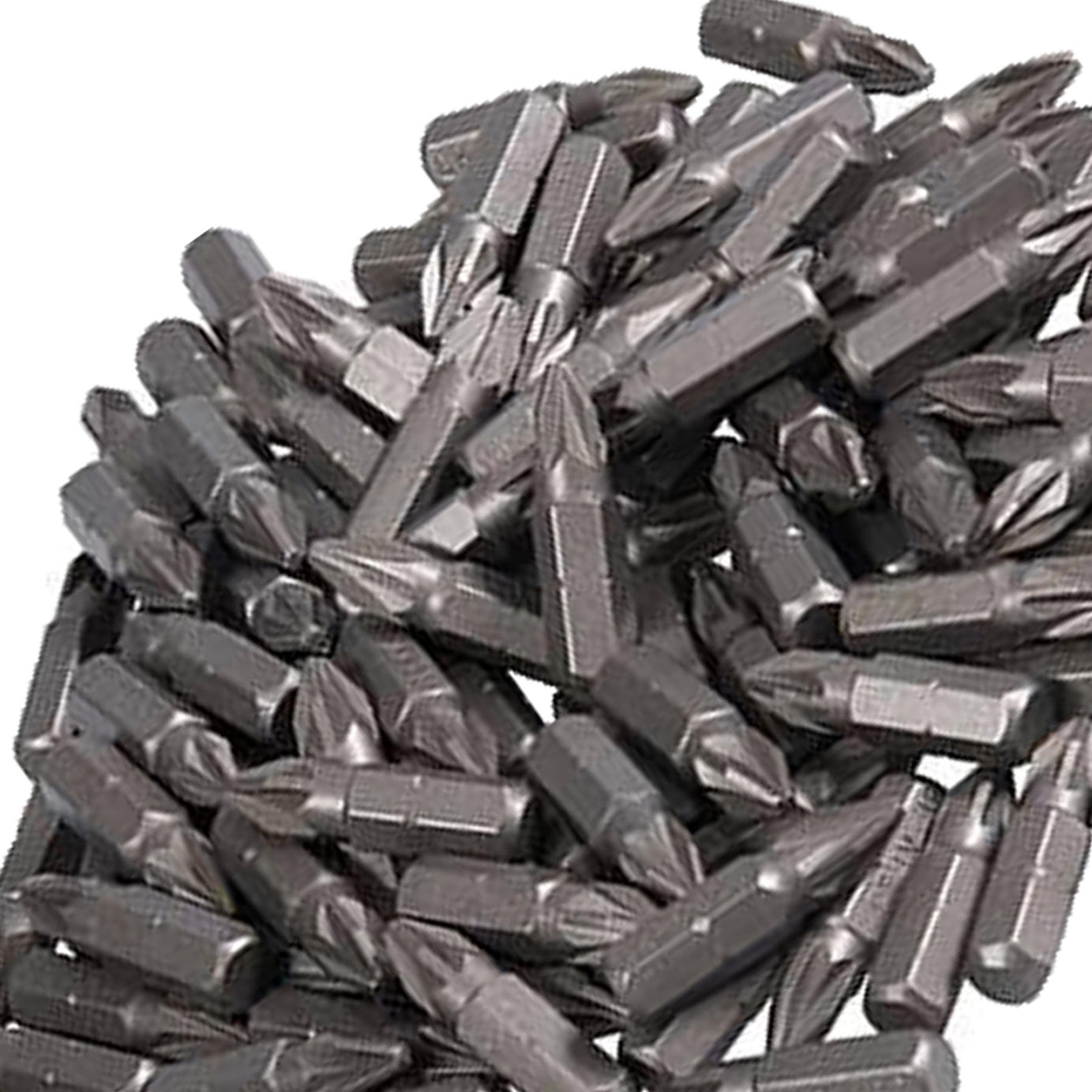 Pozidriv PZ2 Screwdriver Bits CRV Chrome Vanadium Steel 1/4" Hex Drive 100Pcs