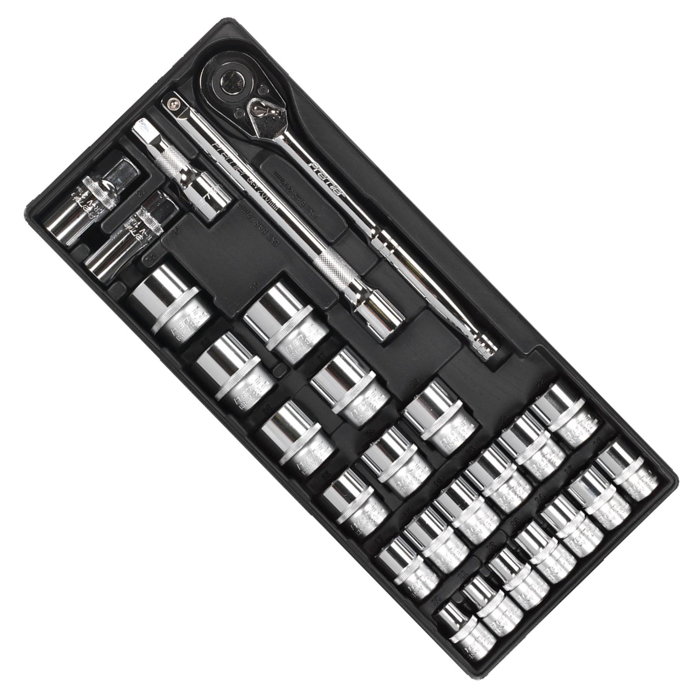 Sealey Tool Tray with Socket Set 26pc 1/2"Sq Drive