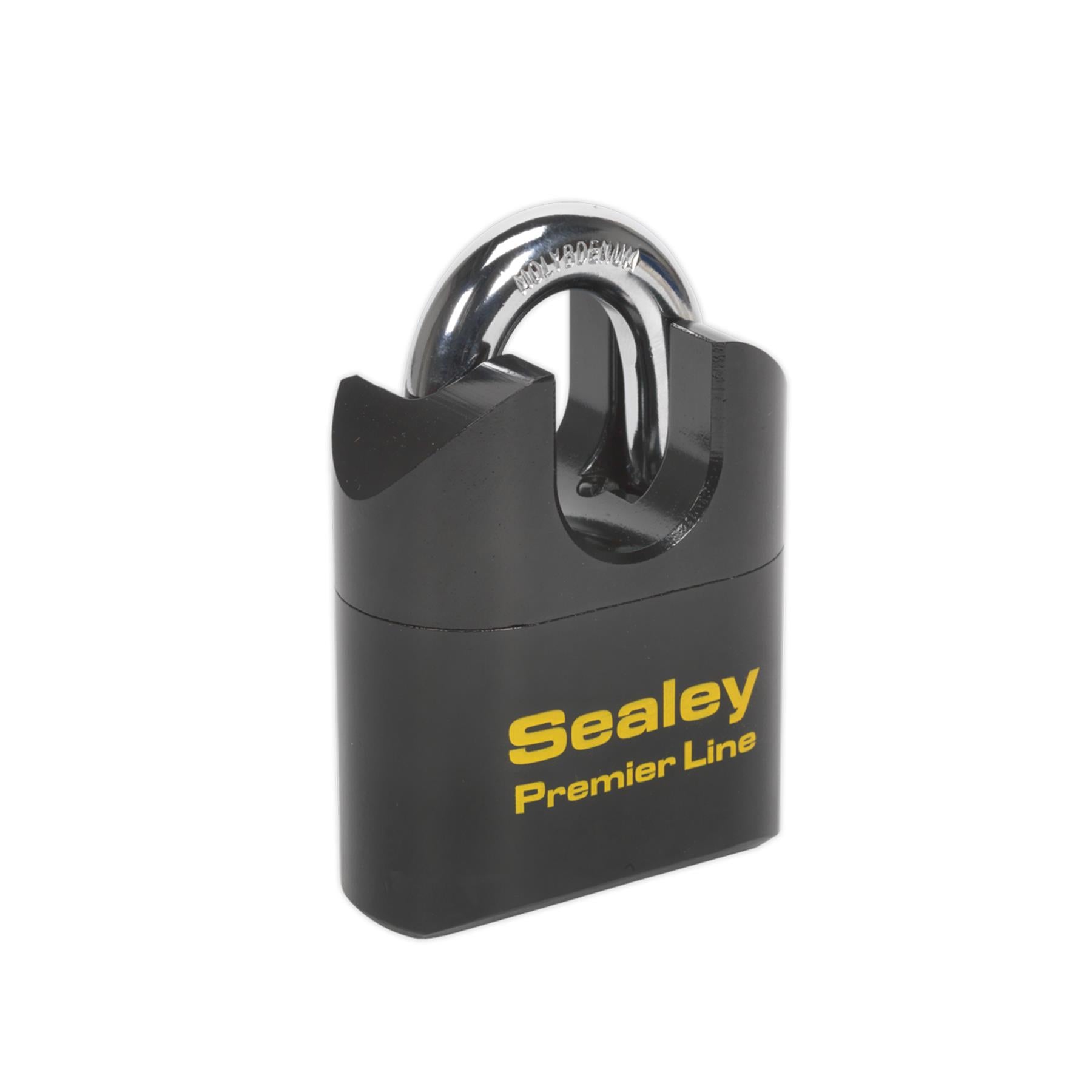 Sealey Steel Body Combination Padlock Shrouded Shackle 62mm