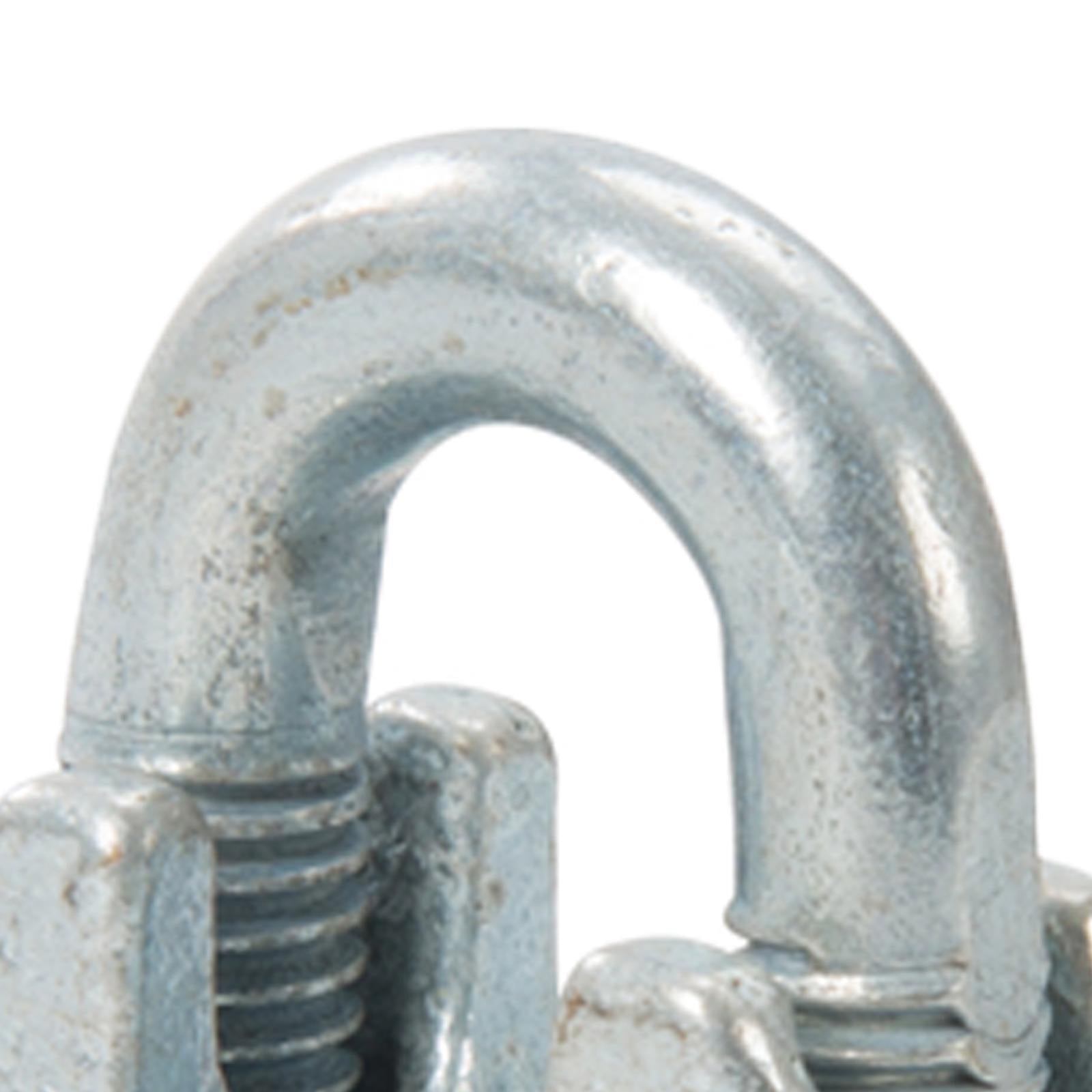 10x Wire Rope Grips Clamp M6 U Bolts Fitting Cable Cord Tie Heavy Duty Steel