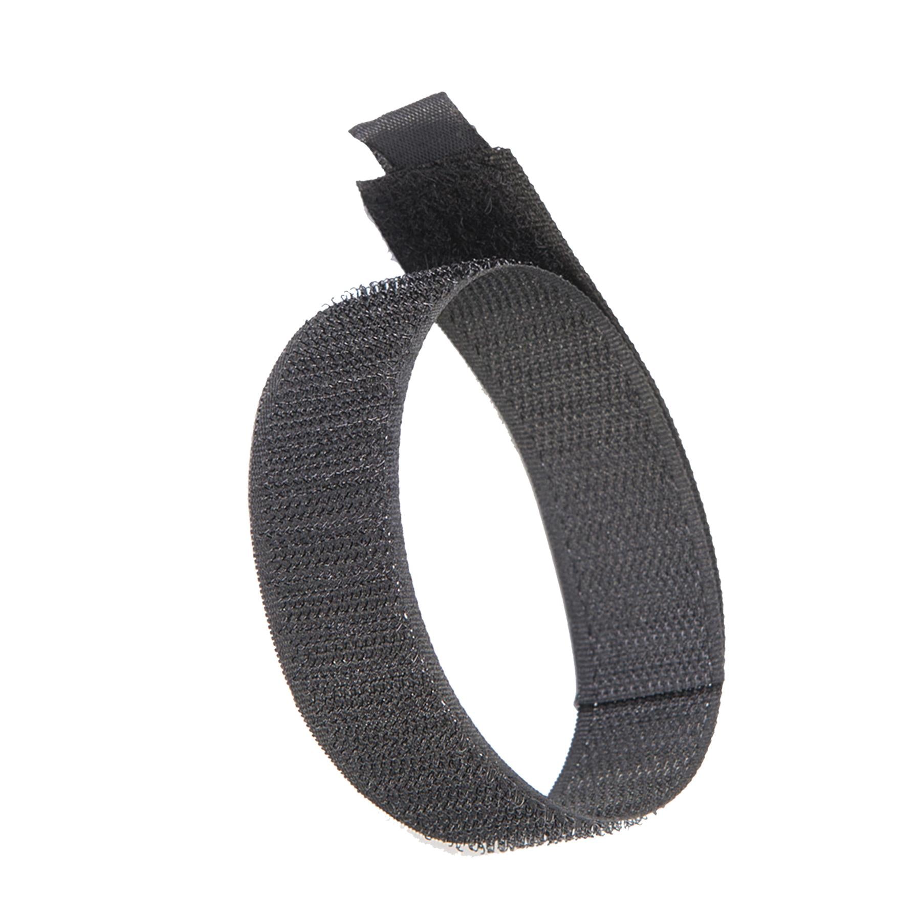 Hook & Loop 300mm Black Nylon Strap Strapping Cable Ties Band luggage Strap