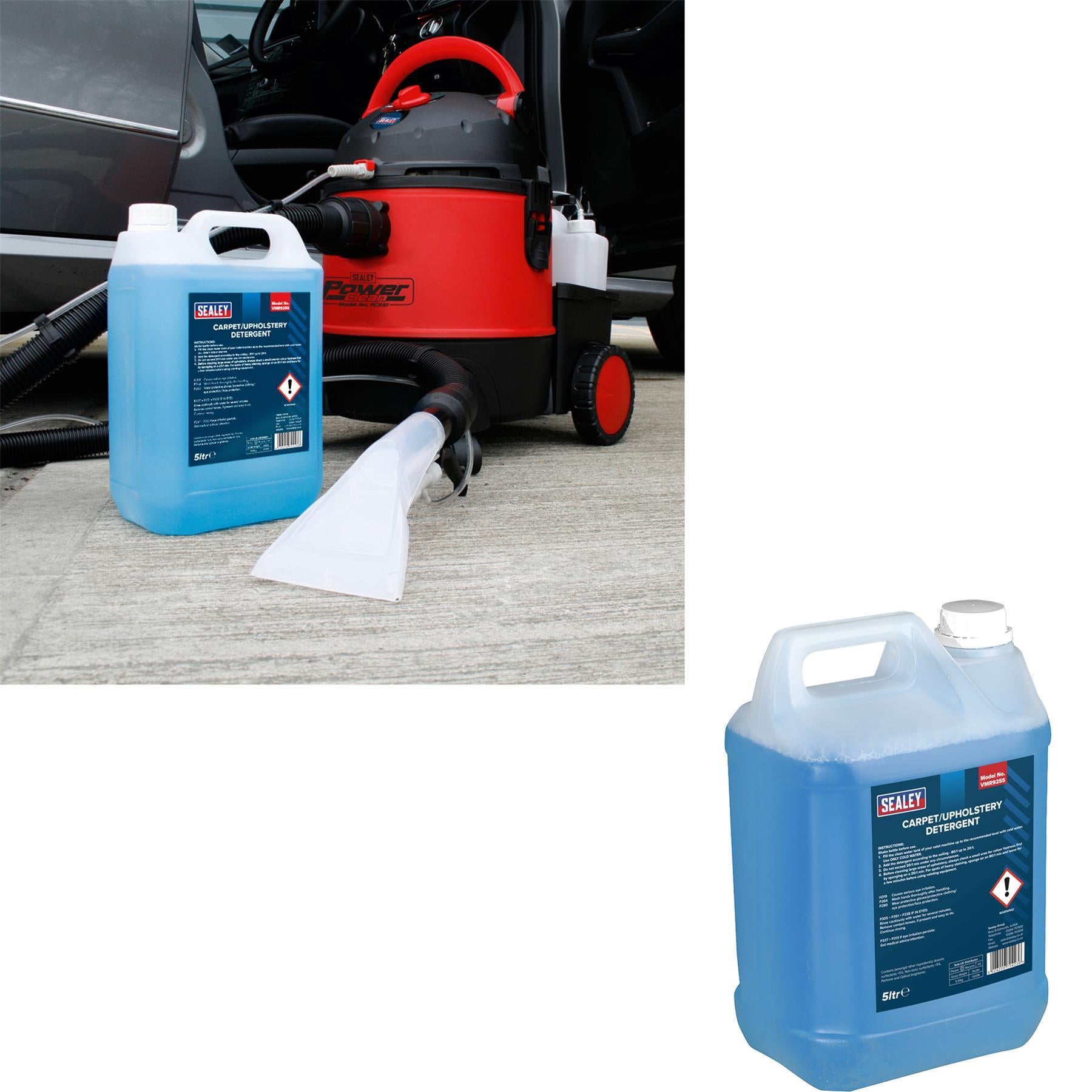Sealey Carpet/Upholstery Detergent 5L Pack of 4 VMR925