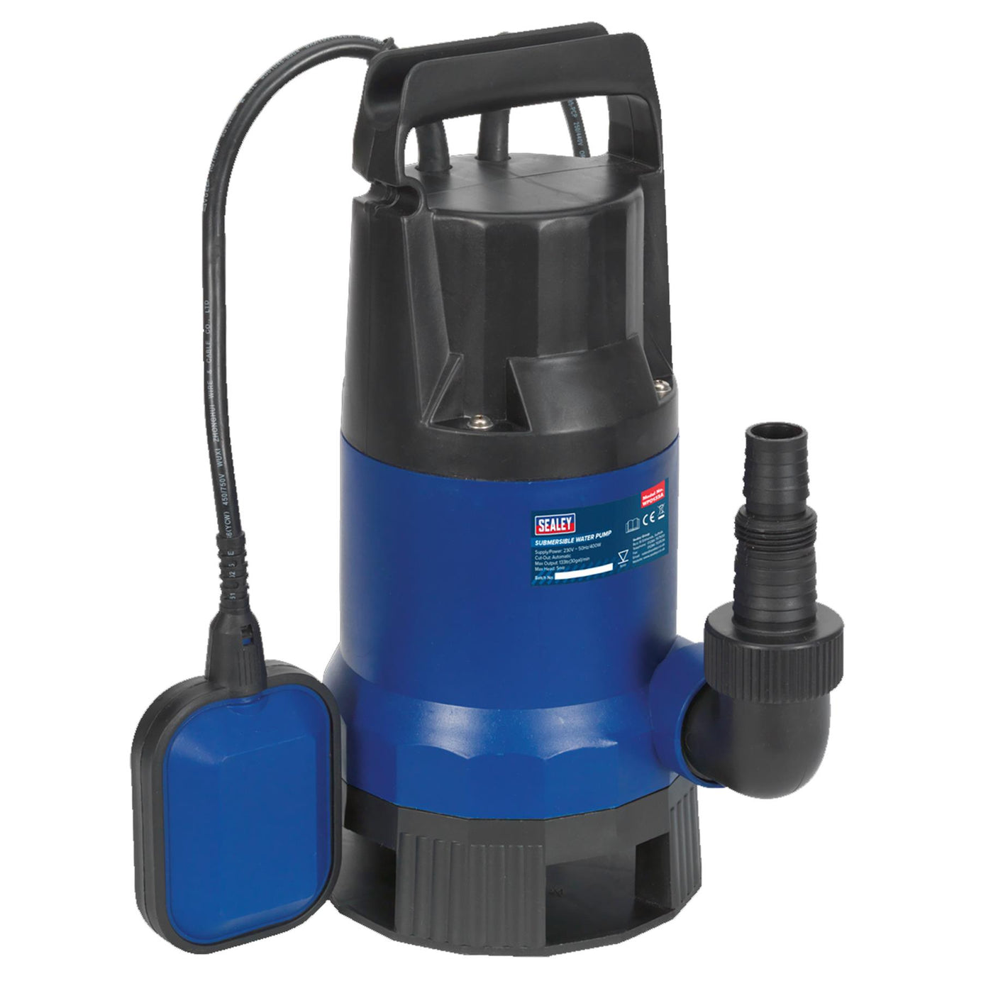 Submersible Dirty Water Pump Automatic 133L/min 230V Sealey