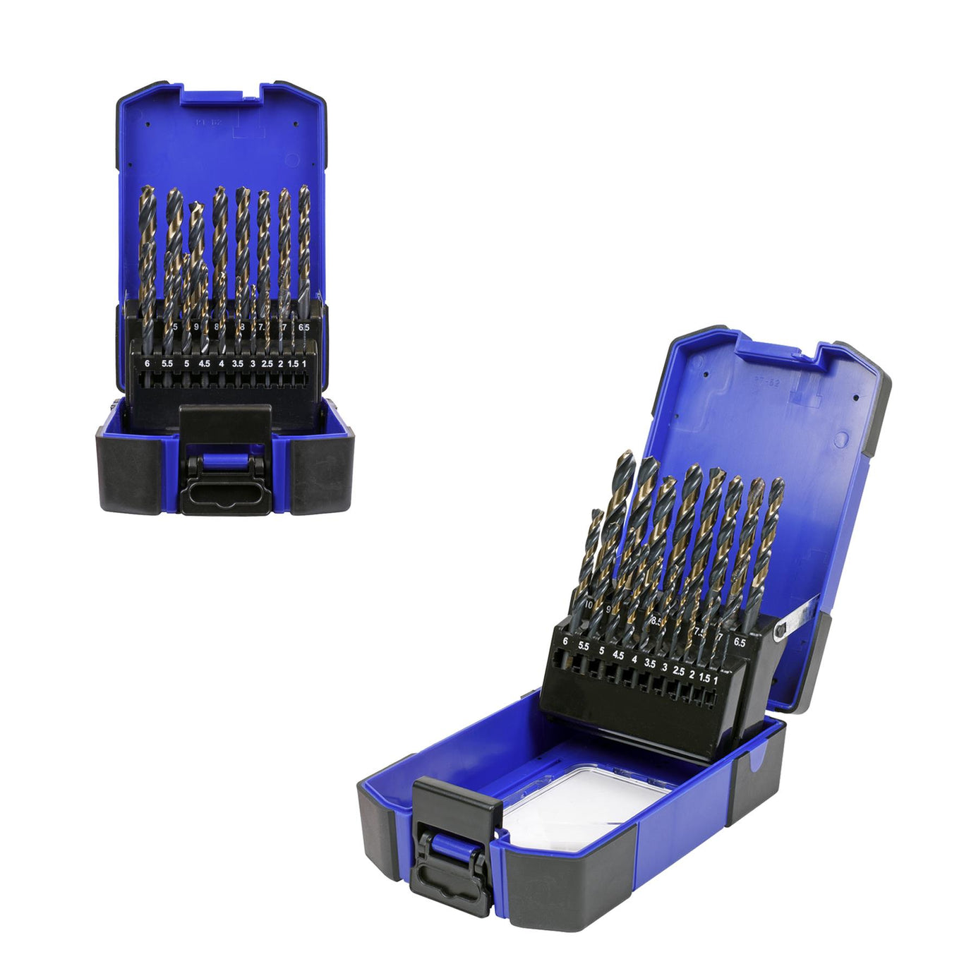Sealey 19pc Drill Bit Set HSS Tri Point Ø1-10mm Steel Wood Plastic AK4705