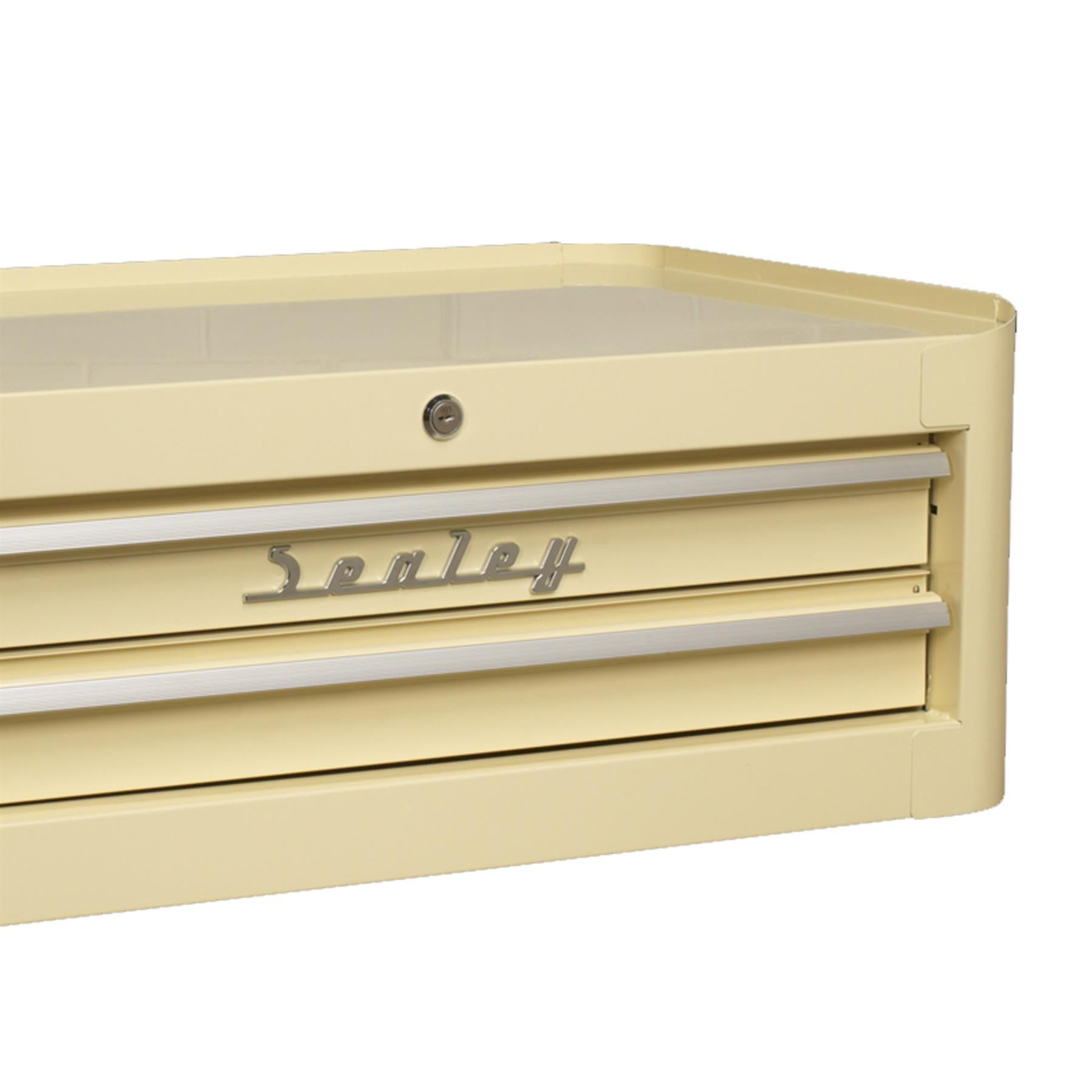 Sealey Mid-Box 2 Drawer Retro Style. two drawers with ball bearing slides