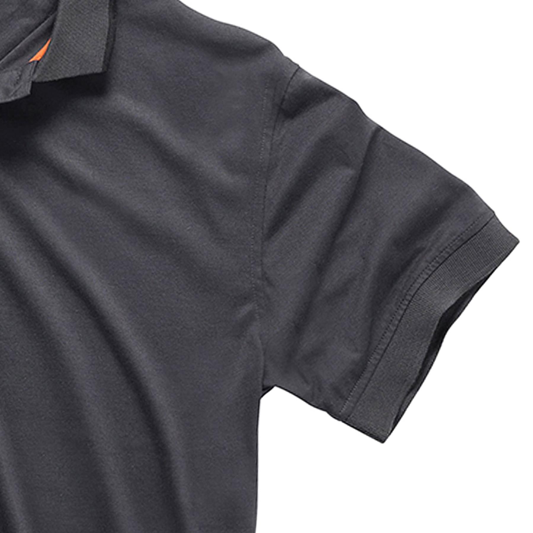 Scruffs Graphite Grey Polo Shirt Short Sleeve Workwear Mens T Shirt Size L