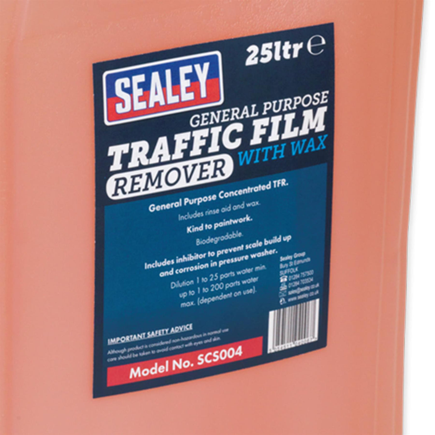 Sealey TFR Detergent with Wax Concentrated 25L