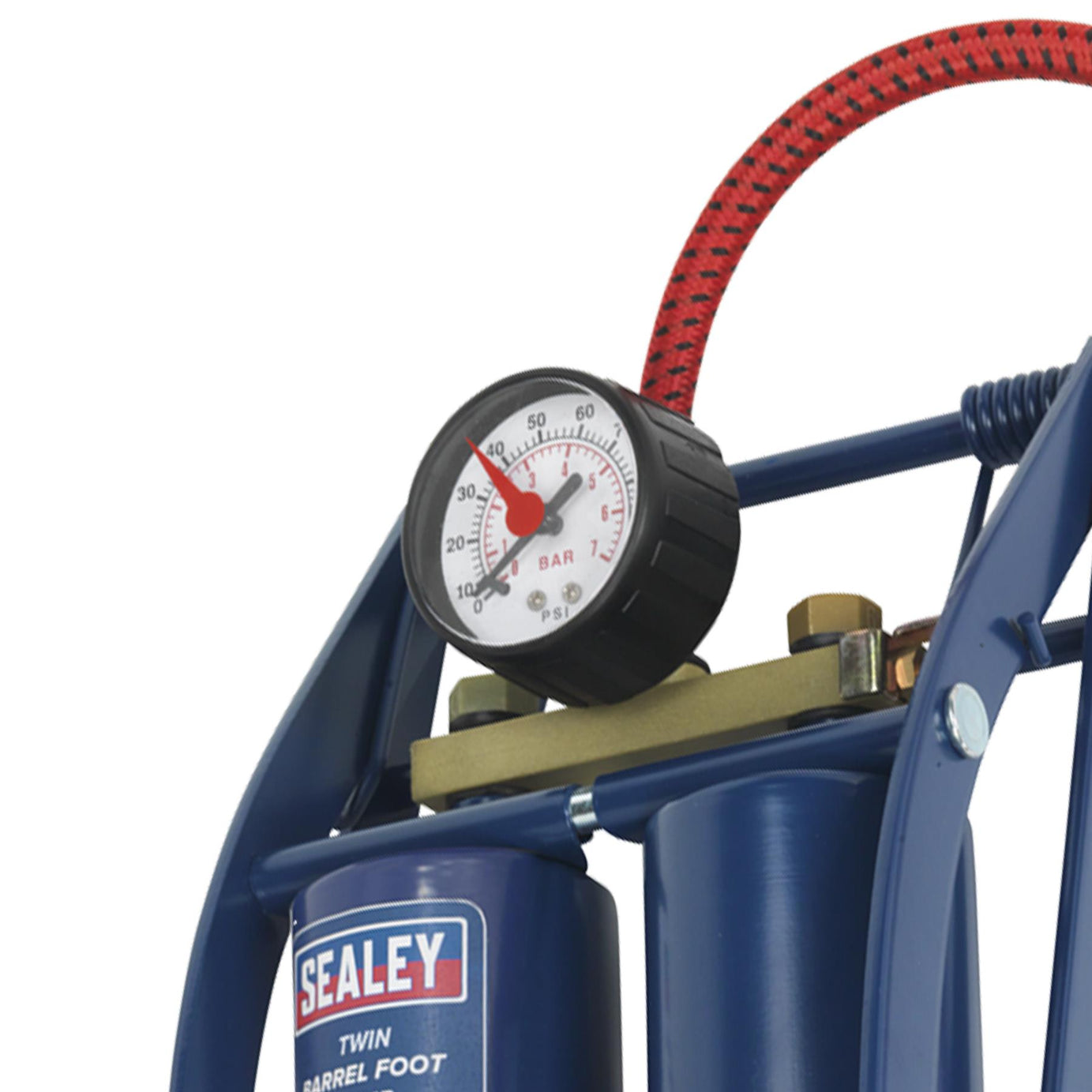 Sealey Foot Pump Twin Barrel