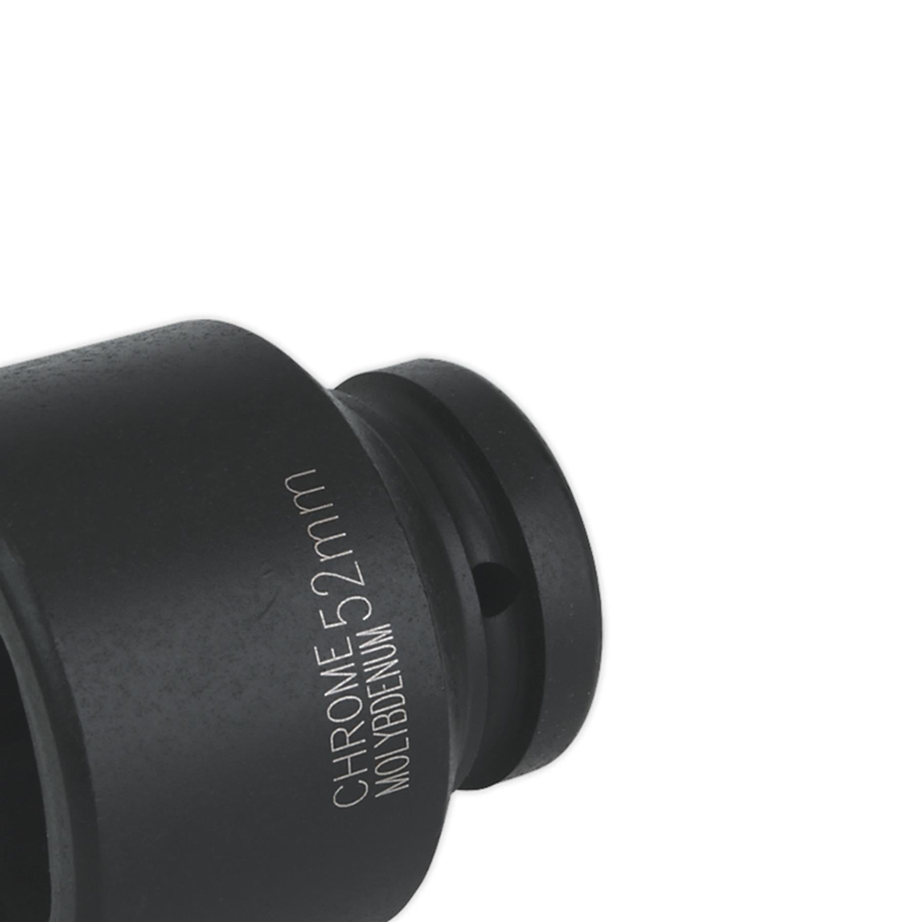 Sealey Impact Socket 52mm 1"Sq Drive