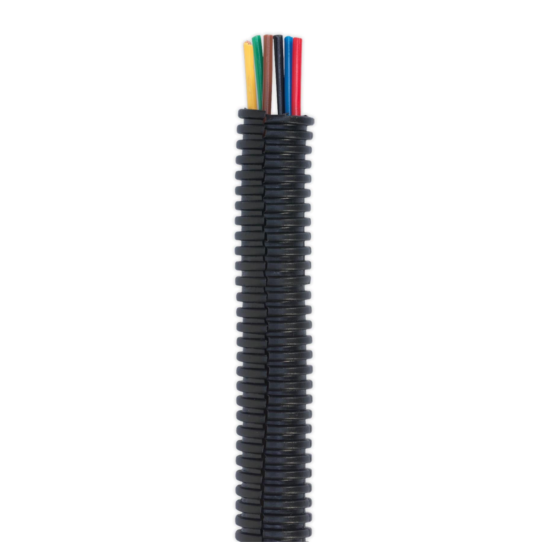Sealey Convoluted Cable Sleeving Split Ø12-16mm 200M - Part No. CTS12200