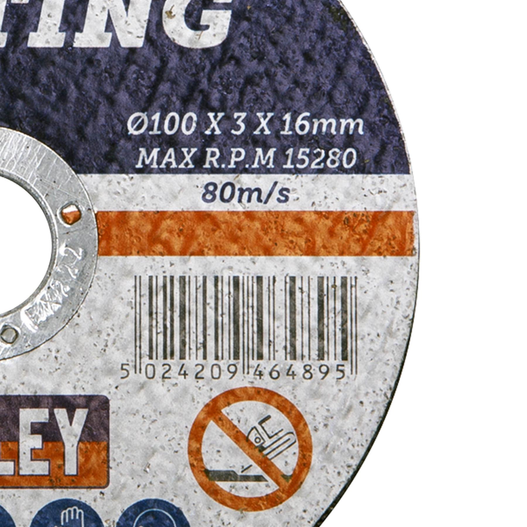Sealey Cutting Disc �100 x 3mm 16mm Bore