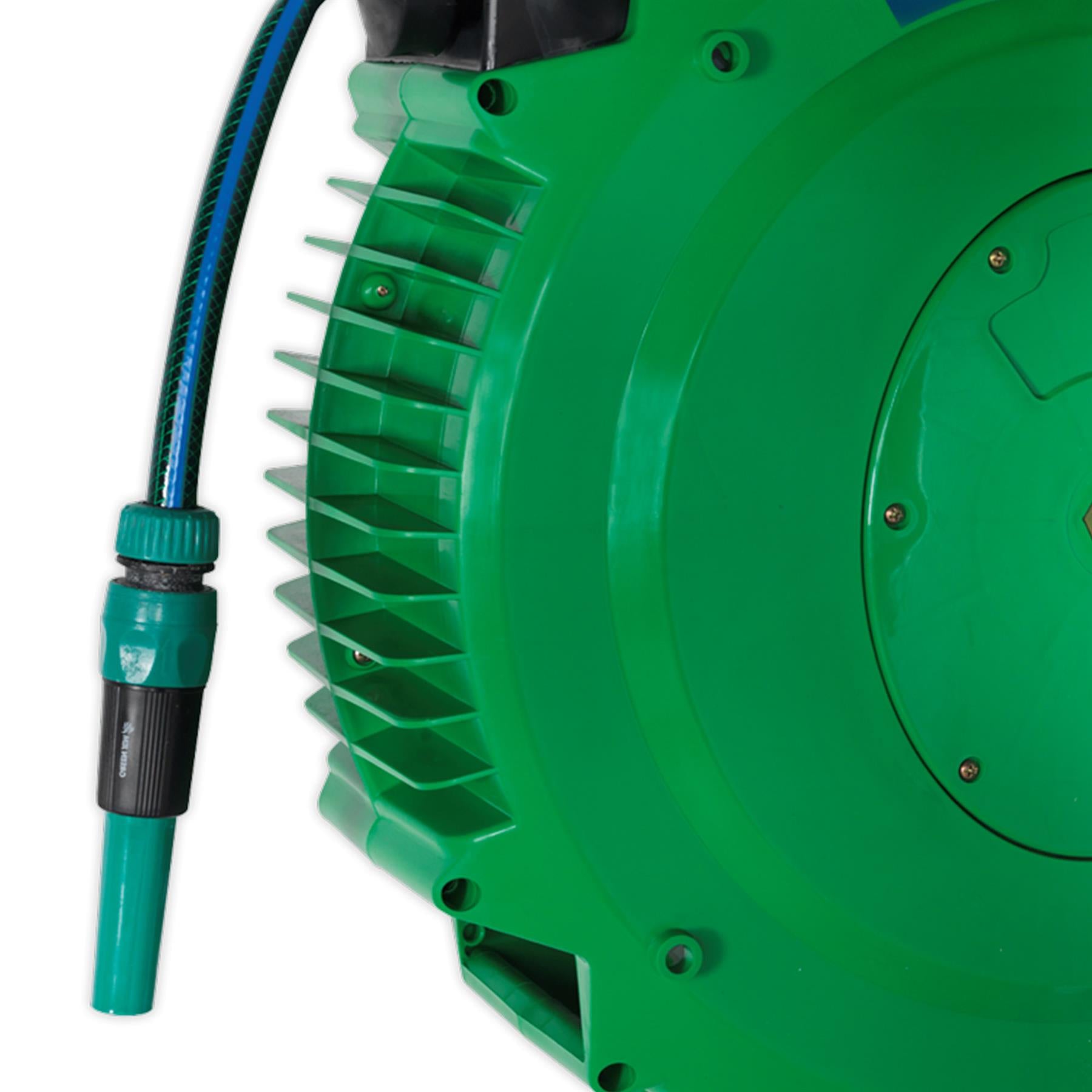 Sealey Retractable Water Hose Reel 18m 12mm ID PVC Hose