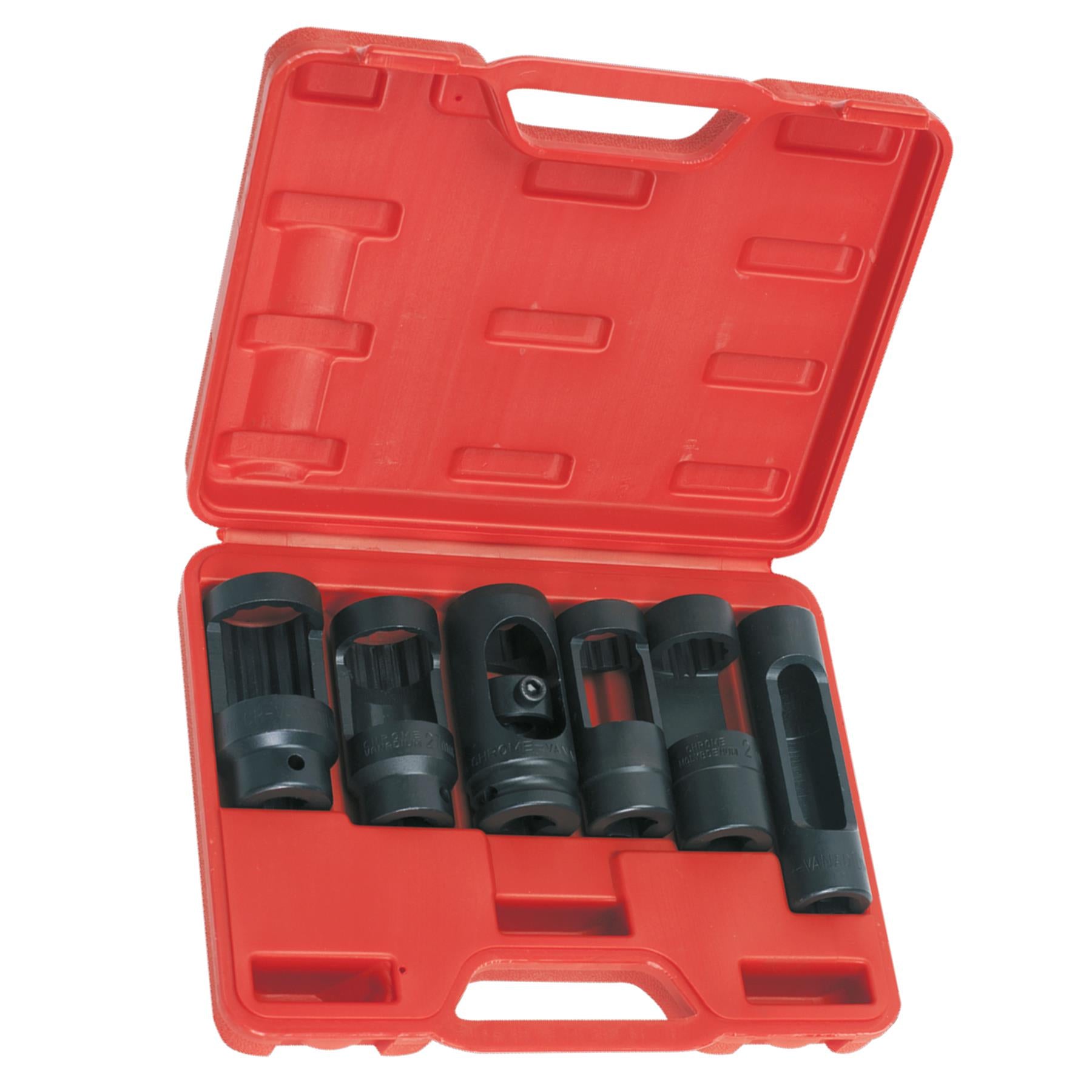 Diesel Injector Window Socket Set 6pc 1/2"Sq Drive Sealey