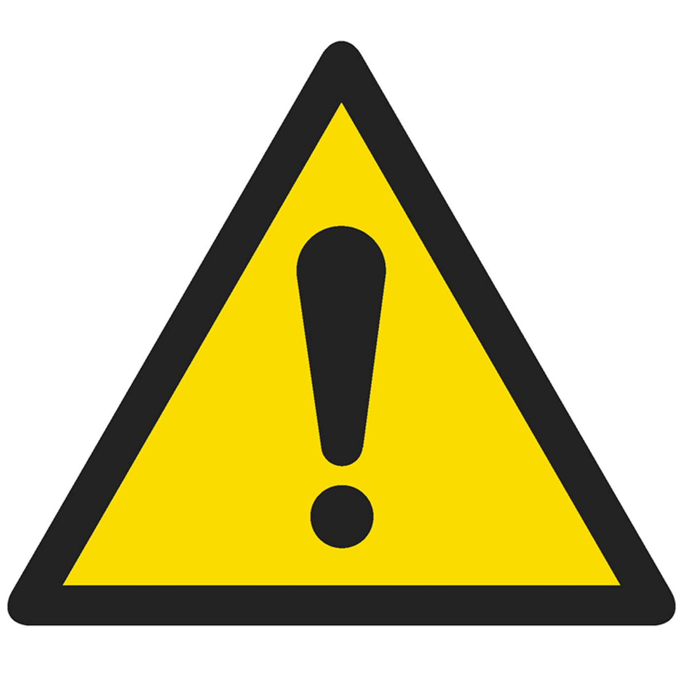Warning Safety Sign - Caution Hot Water - Self-Adhesive Vinyl