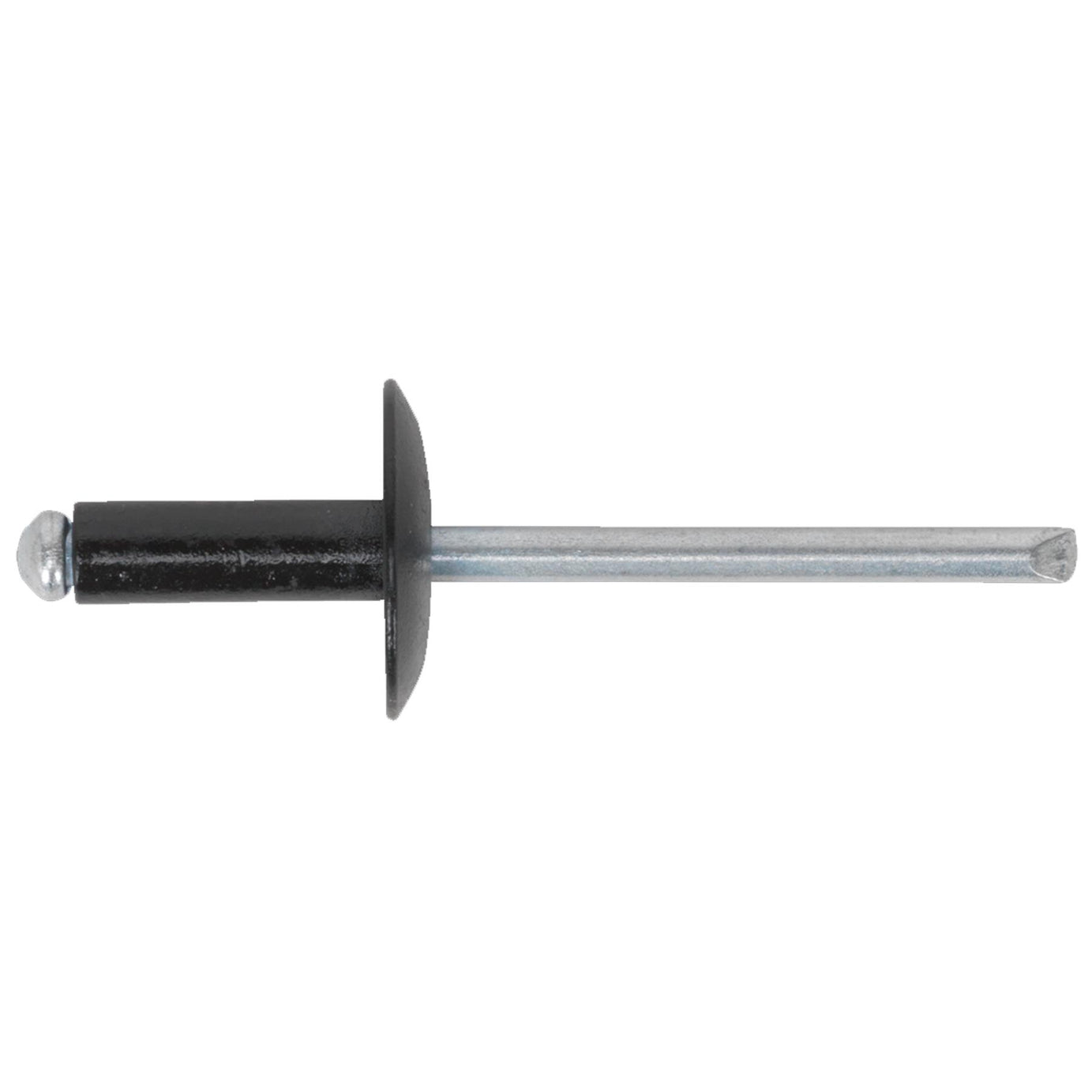 Sealey Aluminium Rivet Black Large Flange 4 x 14mm Pack of 200