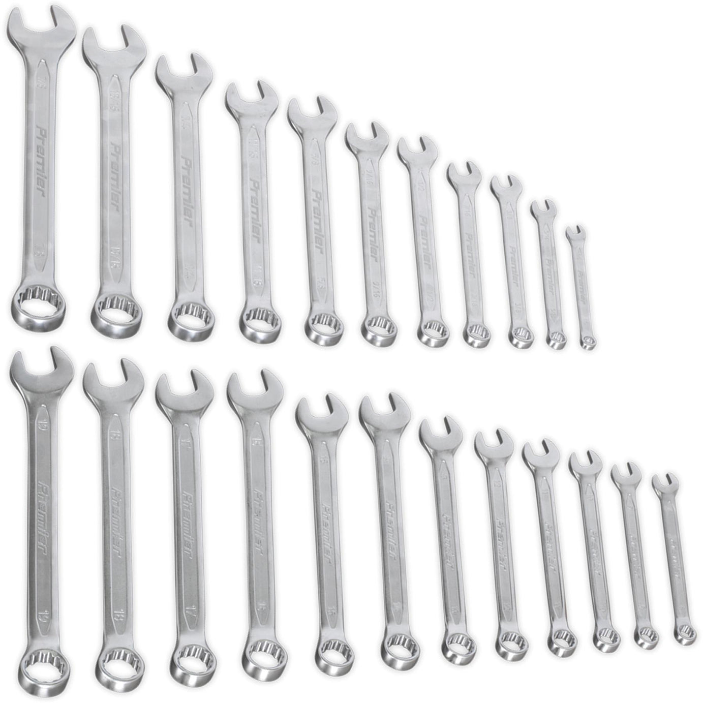 Sealey Combination Spanner Set 23pc Metric/Imperial