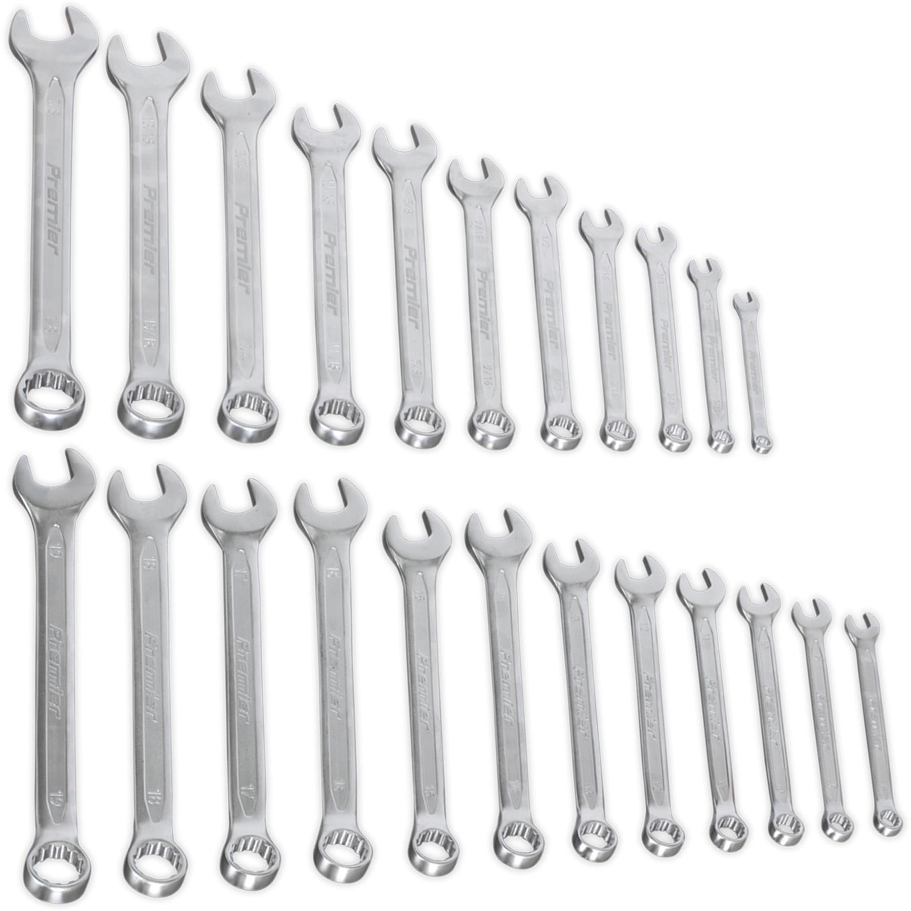 Sealey Combination Spanner Set 23pc Metric/Imperial