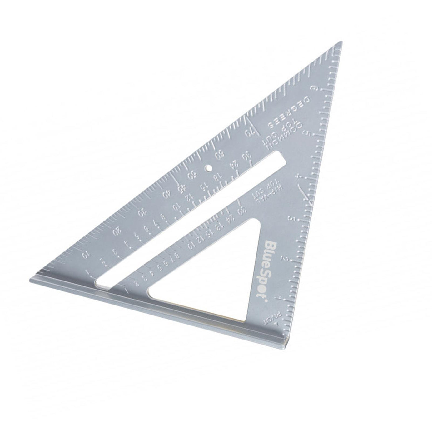 BlueSpot 150mm 6" Aluminium Speed Square Roofing Rafter Angle Measure Guide