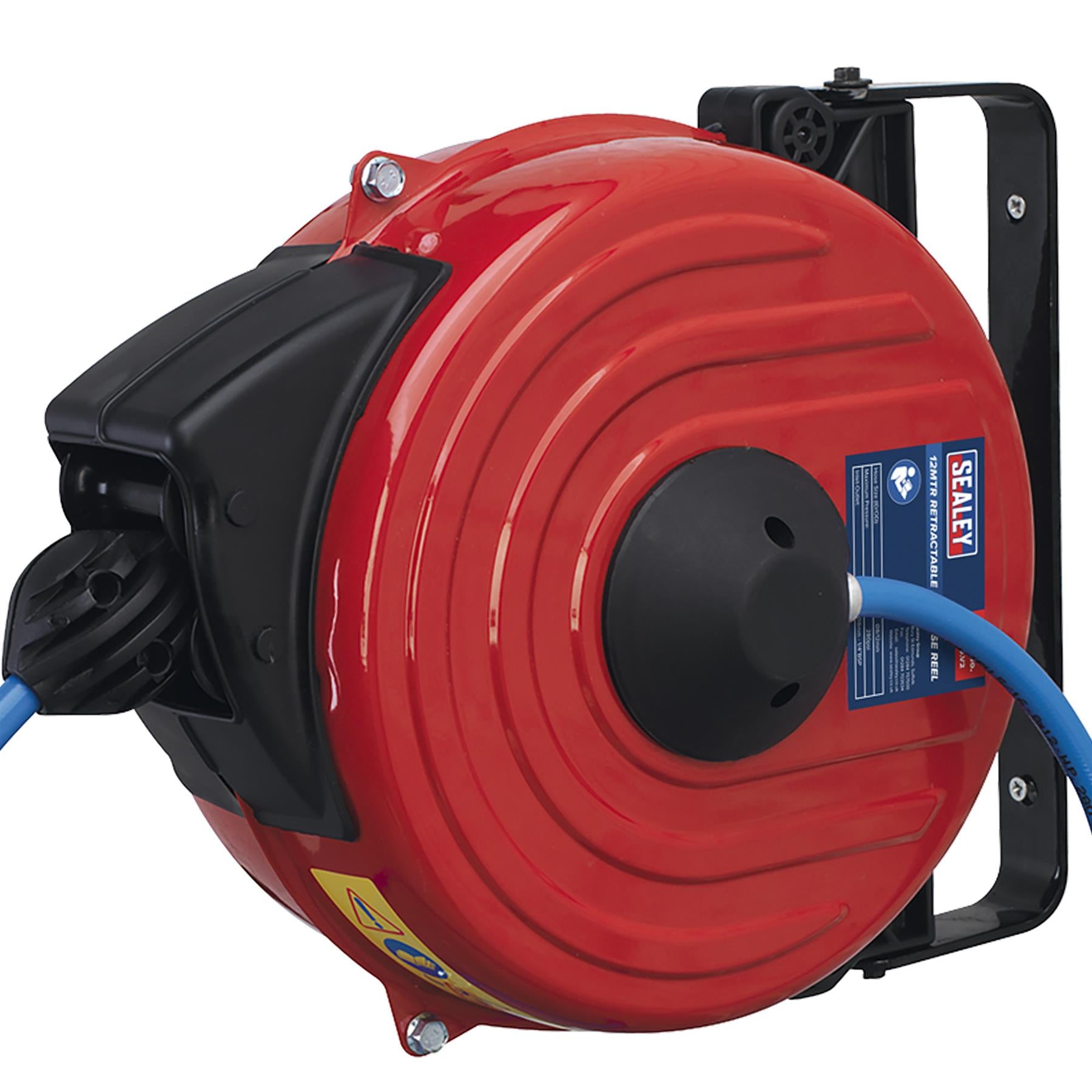 Sealey Retractable Air Hose Reel 12m 8mm ID TPU Hose