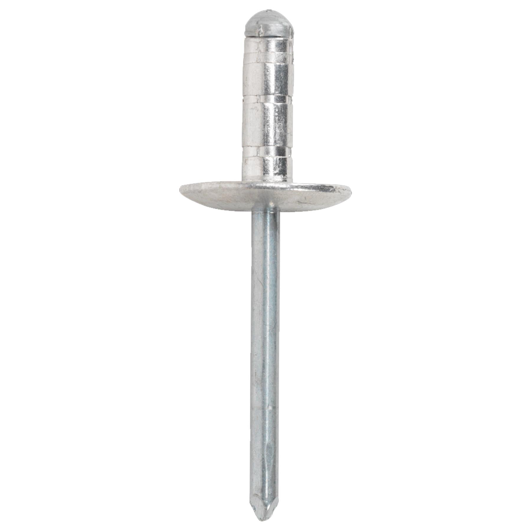 Sealey Aluminium Multi-Grip Rivet Large Flange 4.8 x 13mm Pk of 200