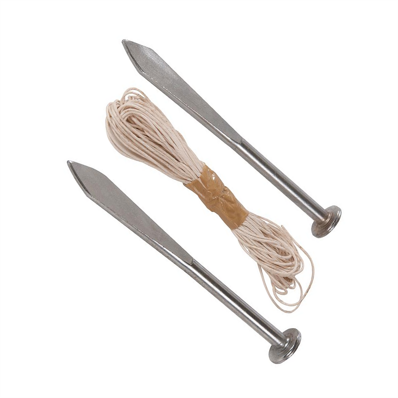 2pk Marking Brickwork Tools Pro Line Pins 160mm Taper Cord