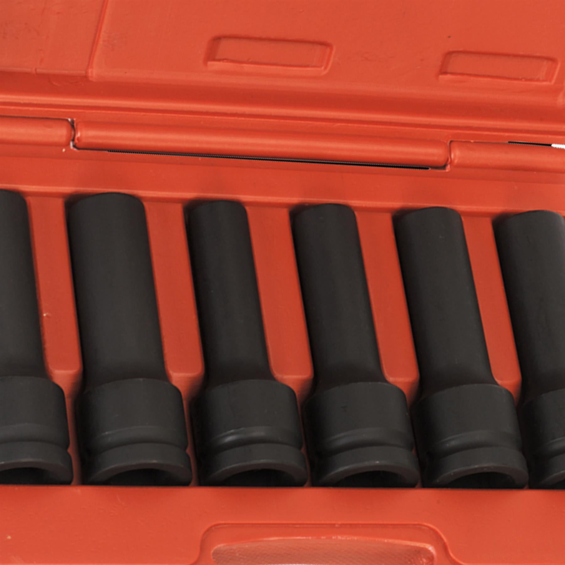 Sealey Impact 12pt & TRX-Star* Female Deep Socket Set 6pc 3/4"Sq Dr