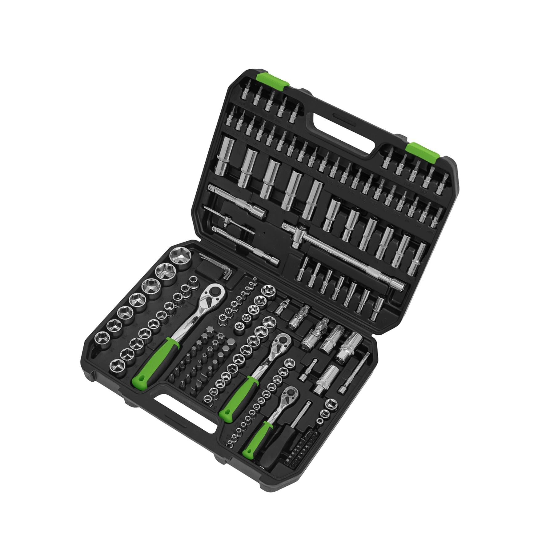 Sealey Socket Set 171pc 1/4", 3/8" & 1/2"Sq Drive WallDrive Metric