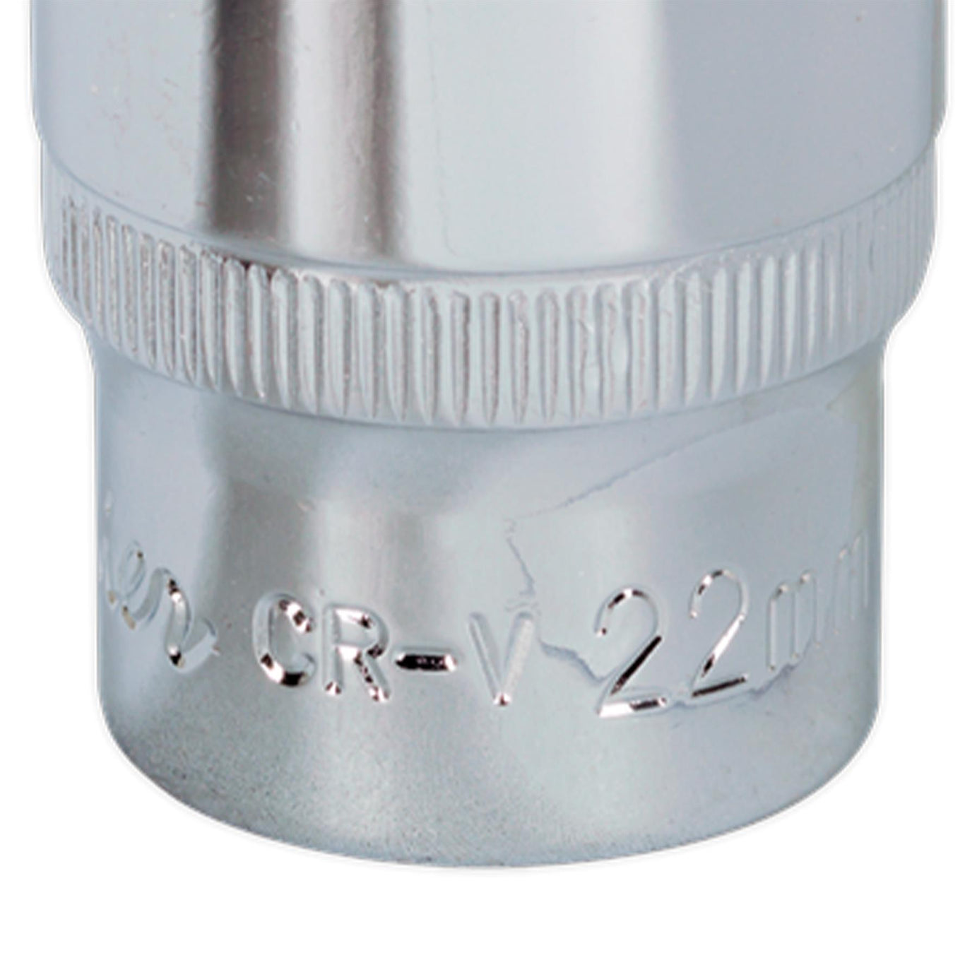 Sealey WallDrive Socket 22mm 1/2"Sq Drive Fully Polished