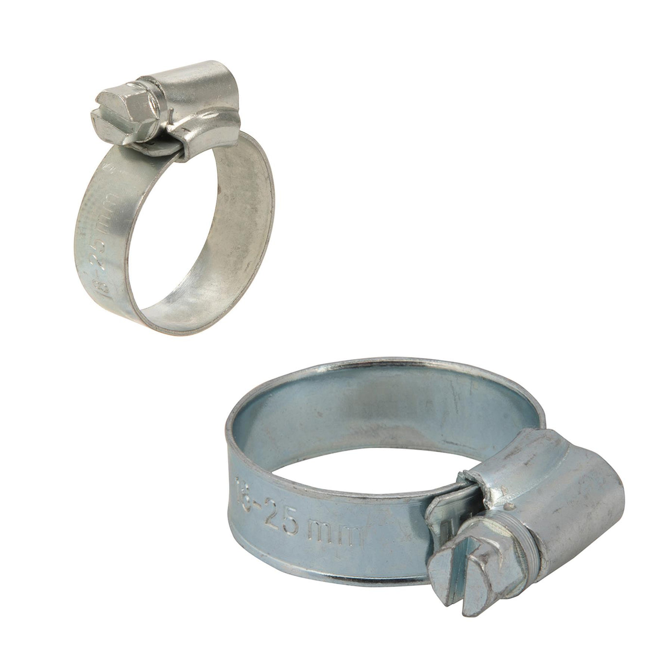 50 X Genuine Stainless Mild Steel Hose Clamp Worm Drive Marine Grade 18 - 25mm