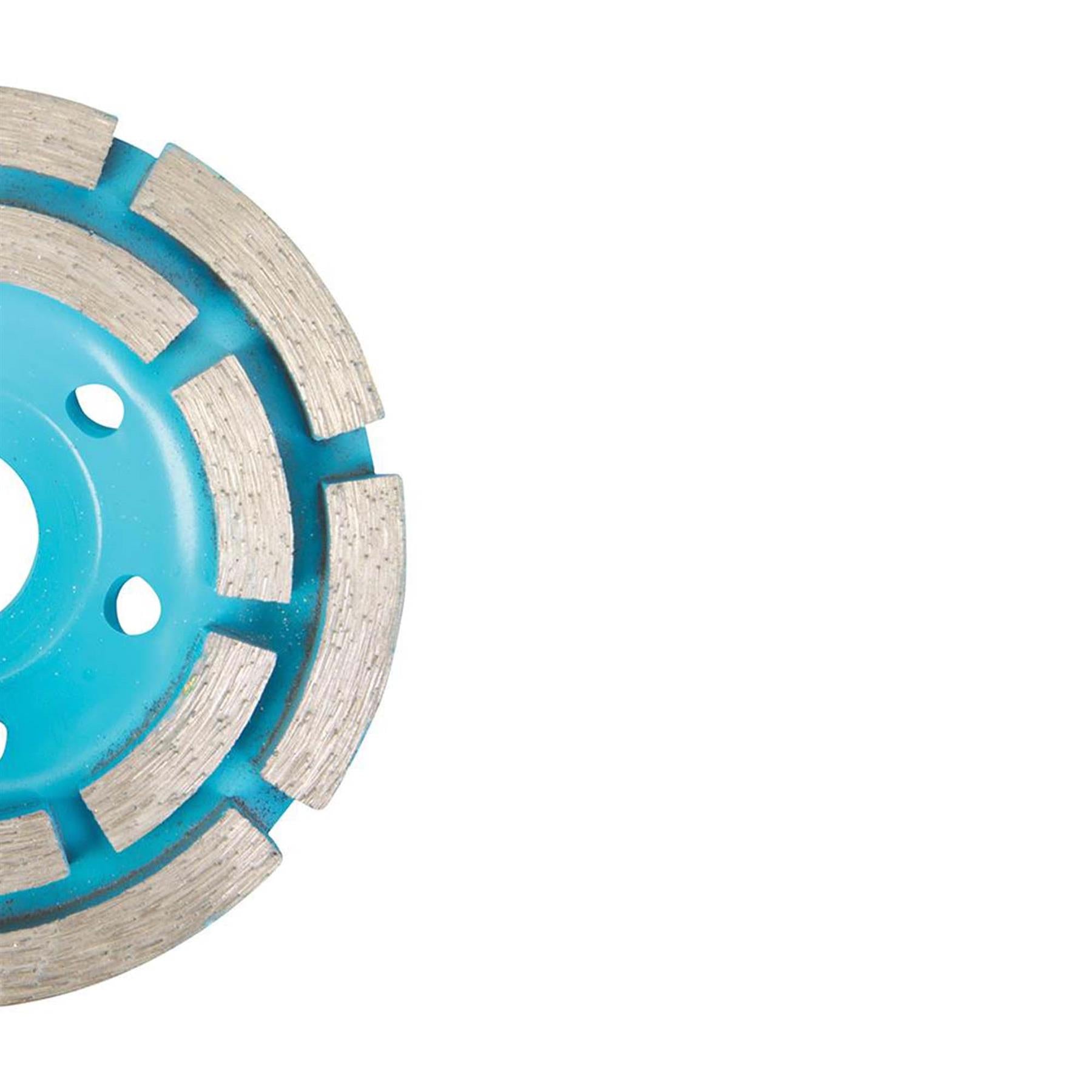 100 X 22.2mm Concrete Grinding Diamond Disc Double Row Offers Finer Finishing