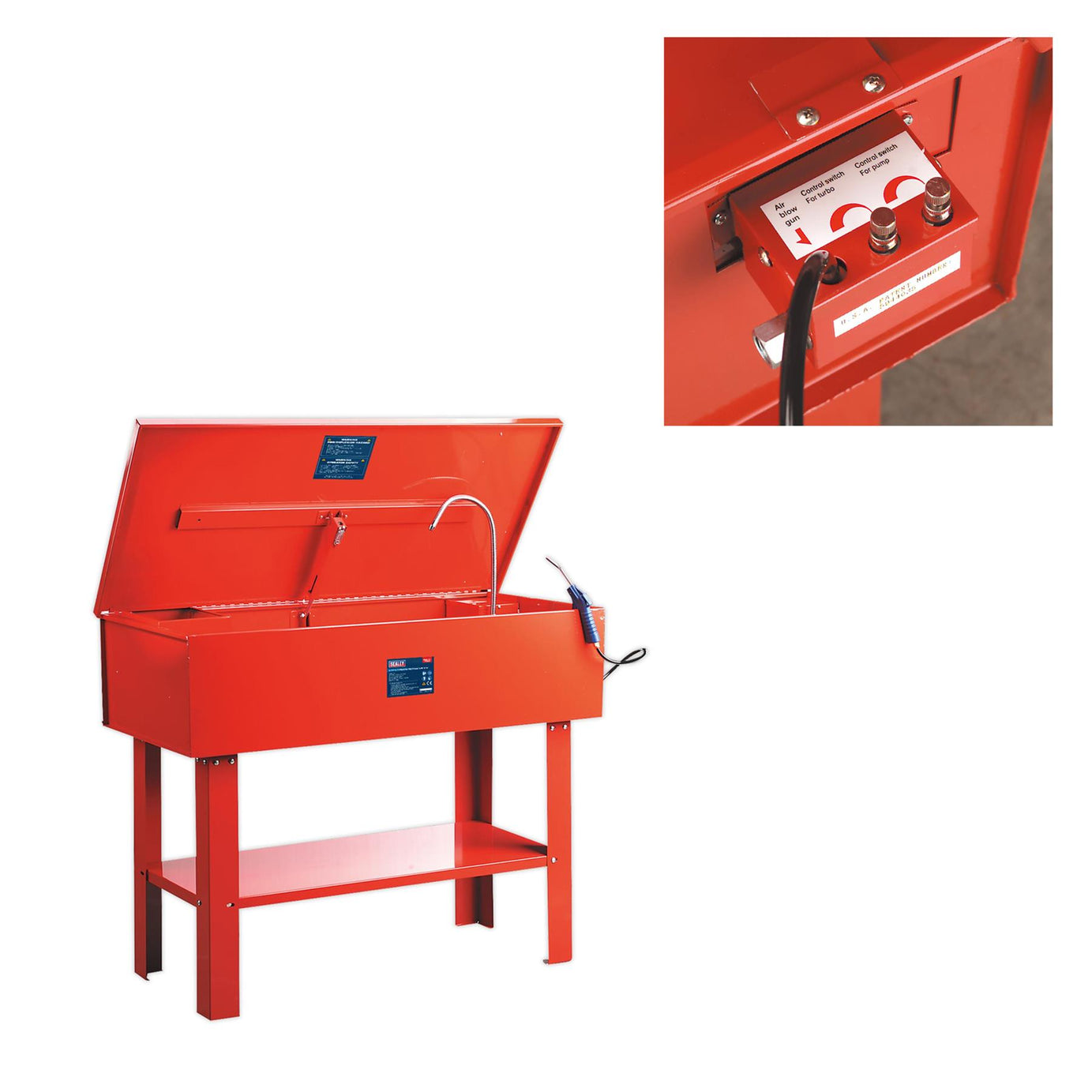 Sealey Parts Cleaning Tank Air Operated Steel tank.