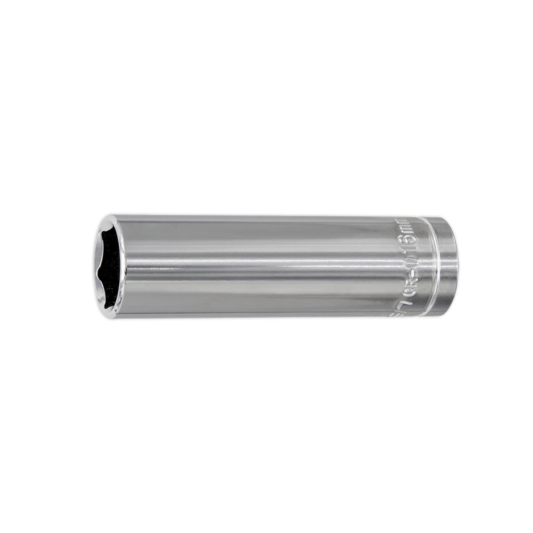 Sealey WallDrive Socket 15mm Deep 1/2"Sq Drive Carbon Steel