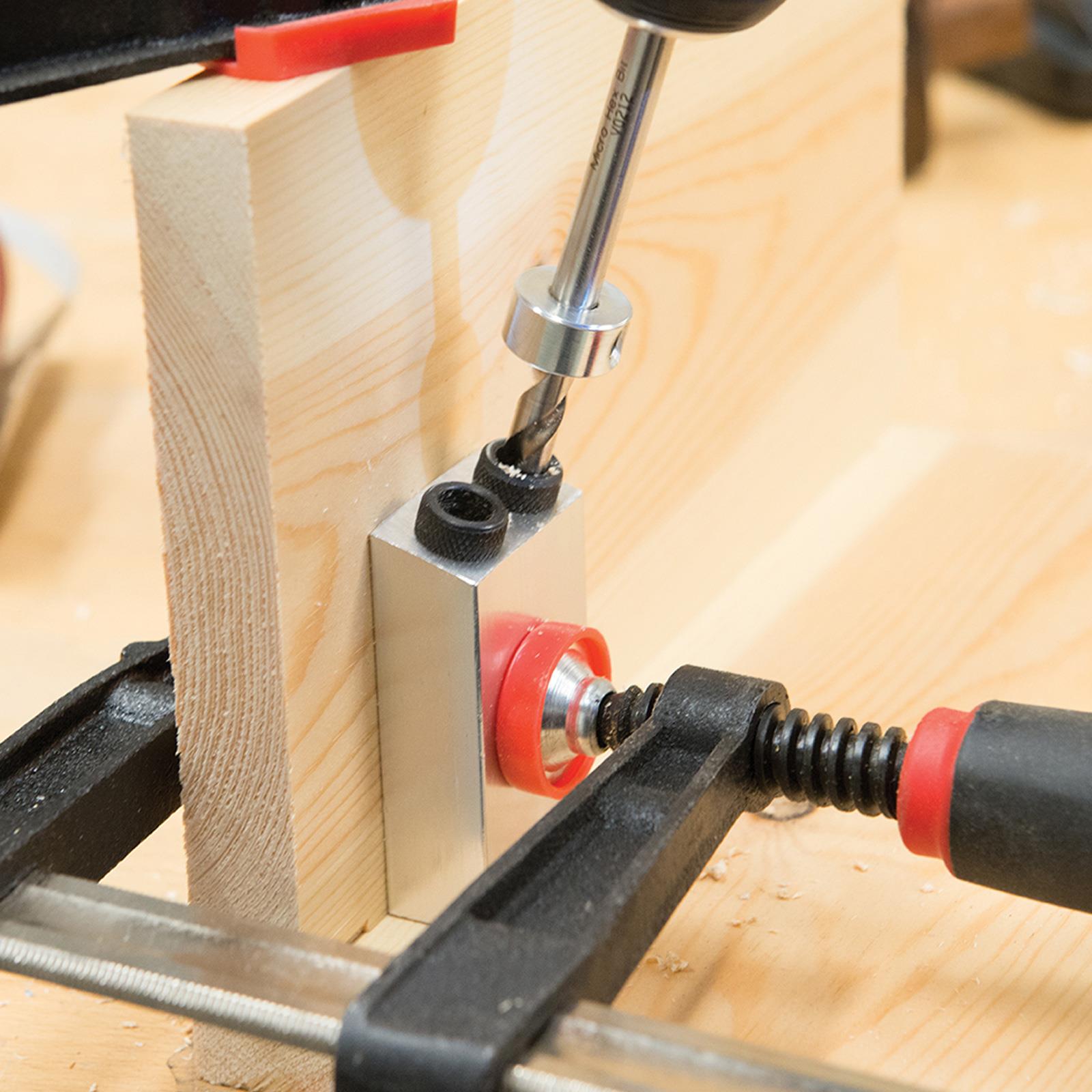 Pocket Hole Drill Jig System Complete New Accurate Kit From Solid Aluminium