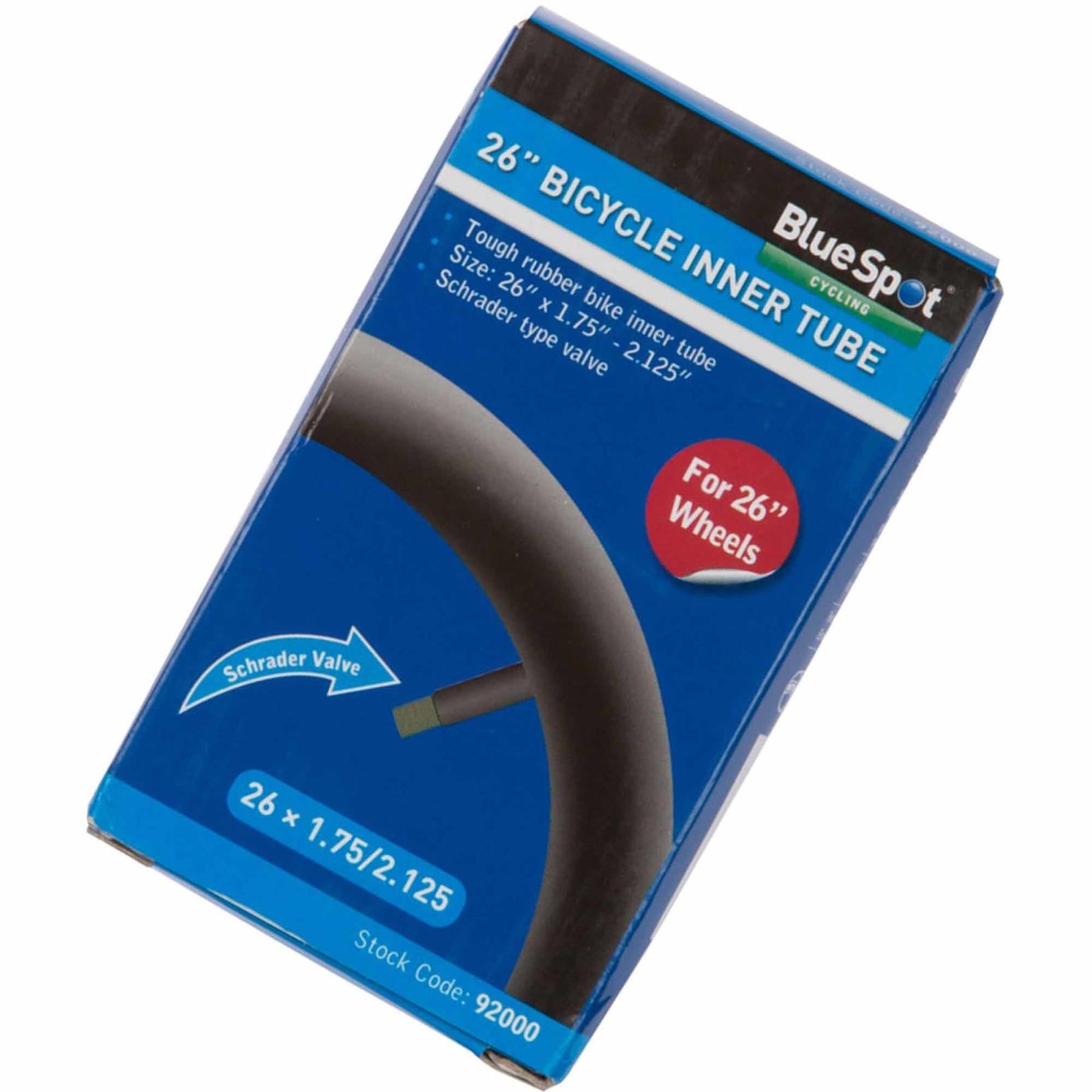 BlueSpot 26" Bike Tyre Inner Tube Bicycle Car Shrader Valve Tubes 1.75" - 2.125"