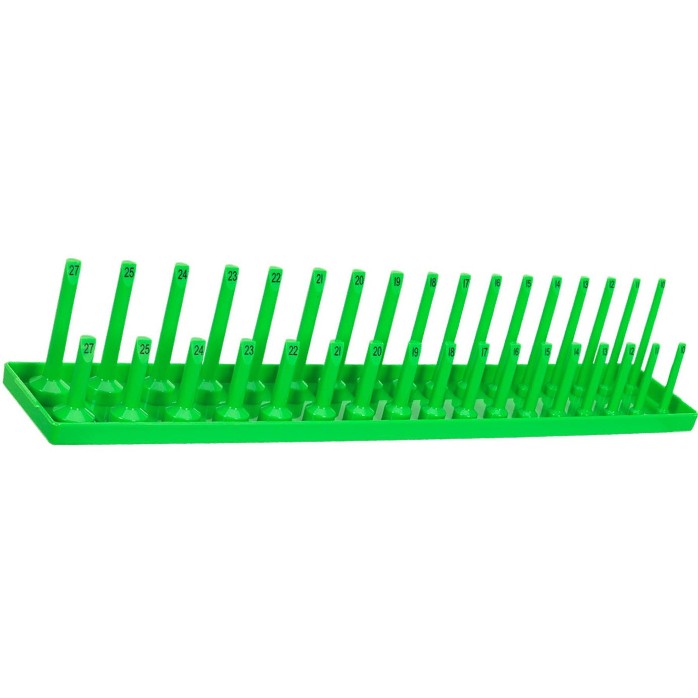 Sealey Socket Holder 1/2"Sq Drive 10-27mm Hi-Vis Green