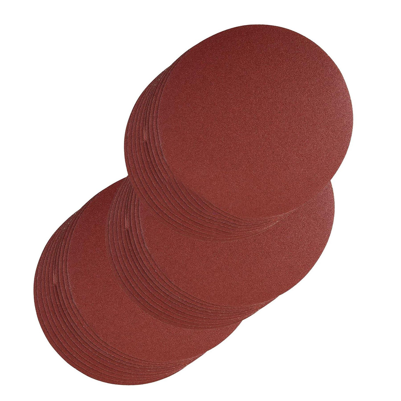 30 Sanding Discs 250mm 60 80 120 Grit Hook Loop Aluminium Oxide Sander Polisher