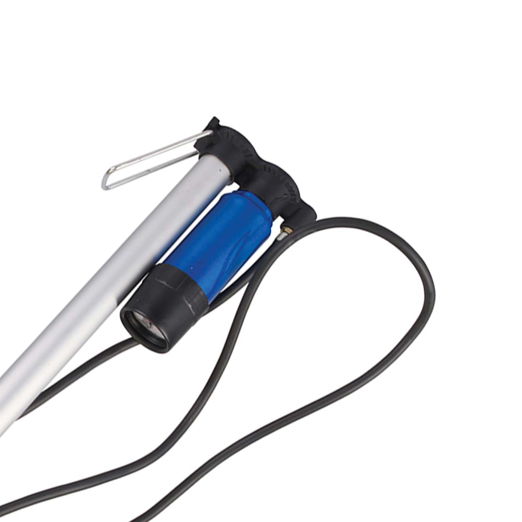 BICYCLE TRACK TYRE PUMP PRESTA SCHRADER WITH PRESSURE GAUGE