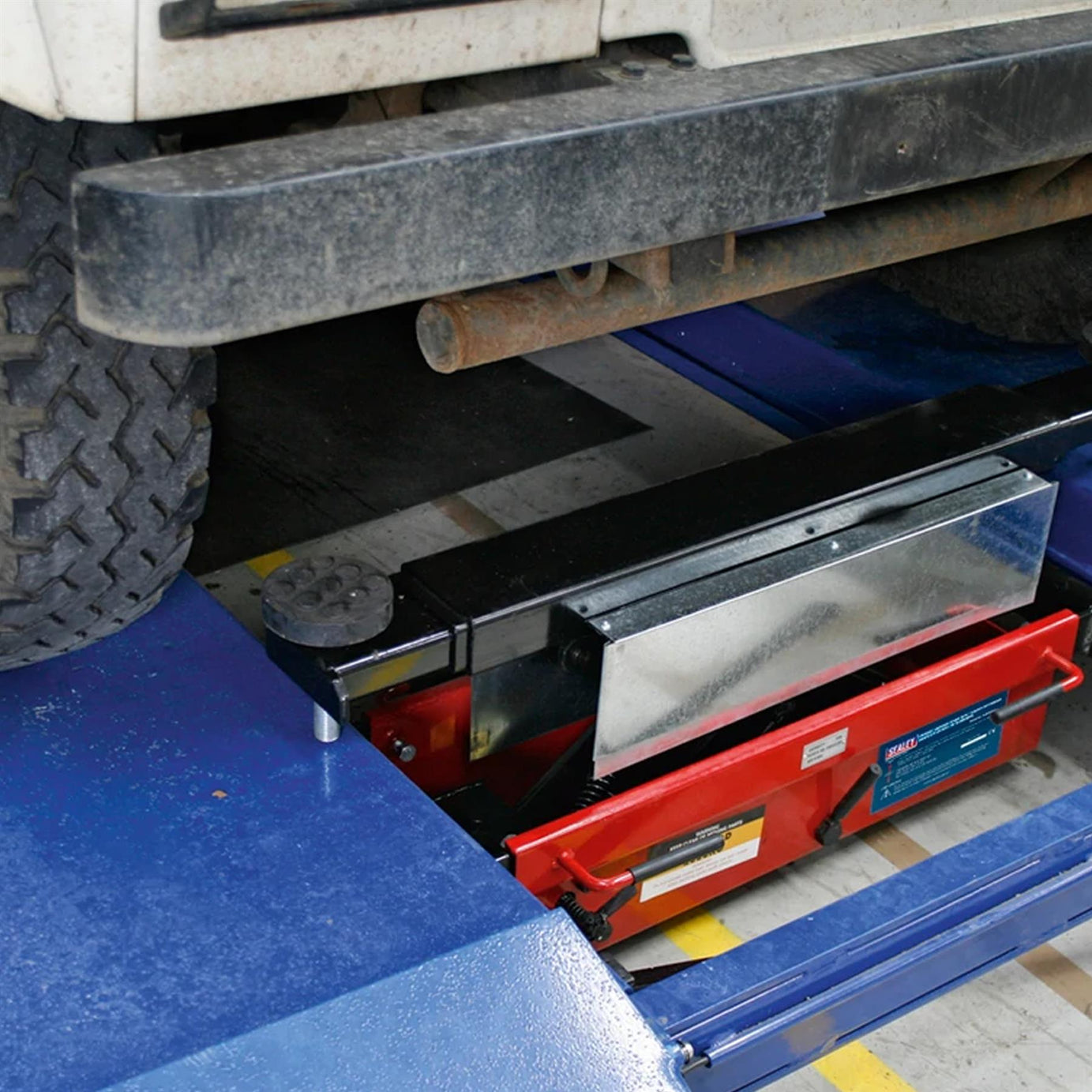 Sealey Jacking Beam 2t with Arm Extenders & Flat Roller Supports