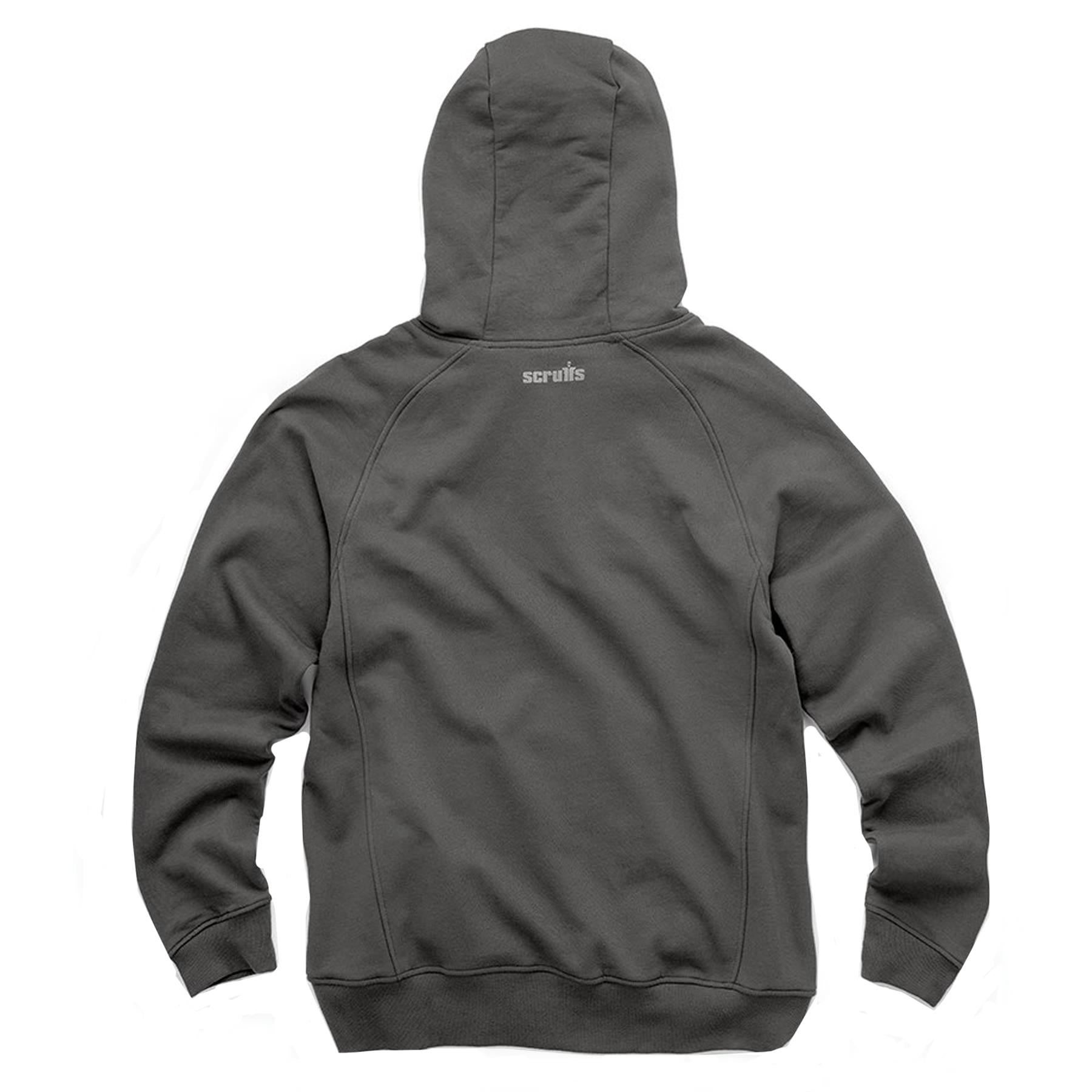 Scruffs Eco Hoodie Trade Work Hoodie Graphite Men Hooded Jumper XL